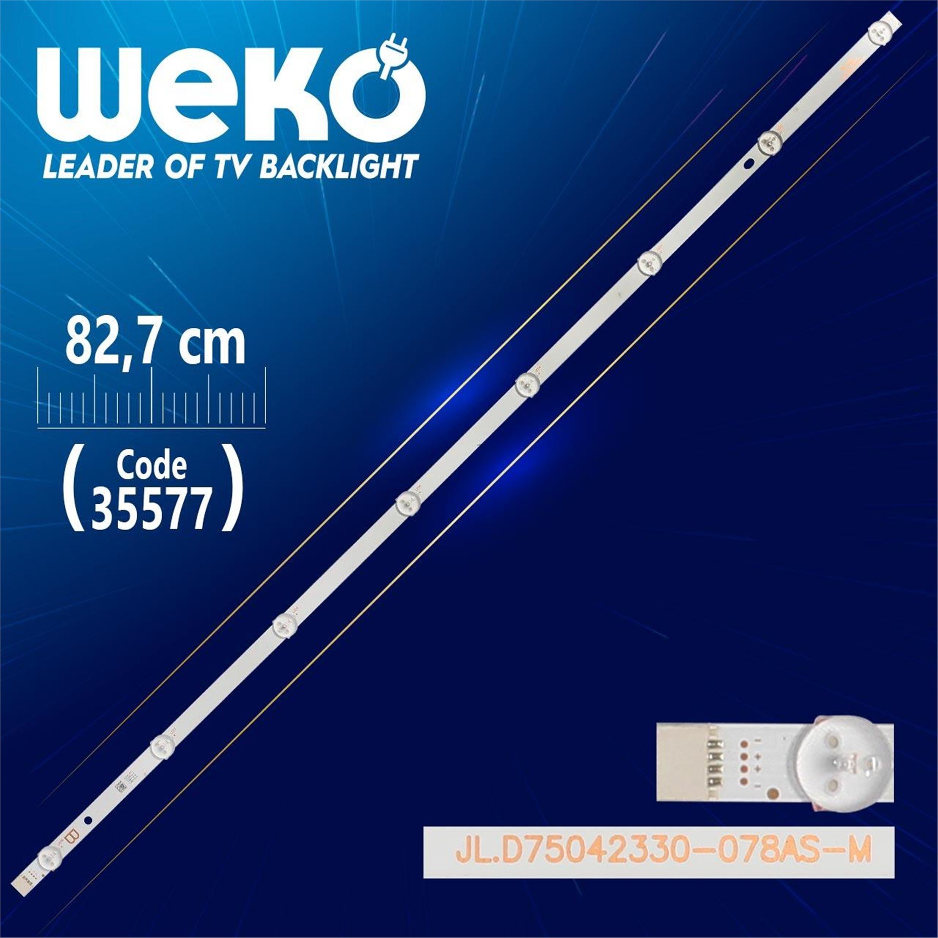Weko JL.D75042330-078AS-M - B TYPE - 82.7 Cm 8 Ledli - WK-1094 Led Tv Bar - Tv Led Bar