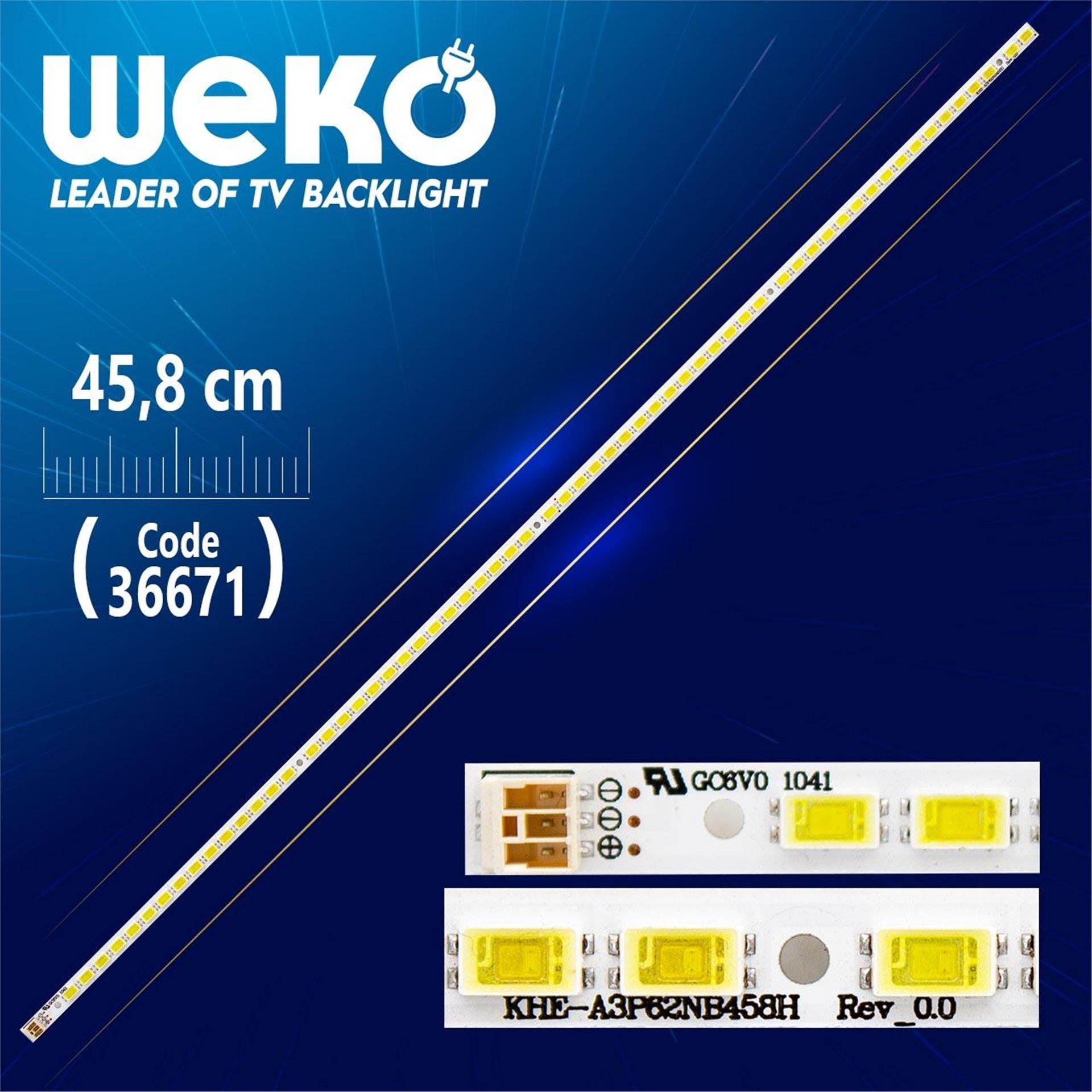 Weko KHE-A3P62NB458H REV_0.0  (62 LEDLİ) 45,8 CM - Tv Led Bar - Tv Led Bar