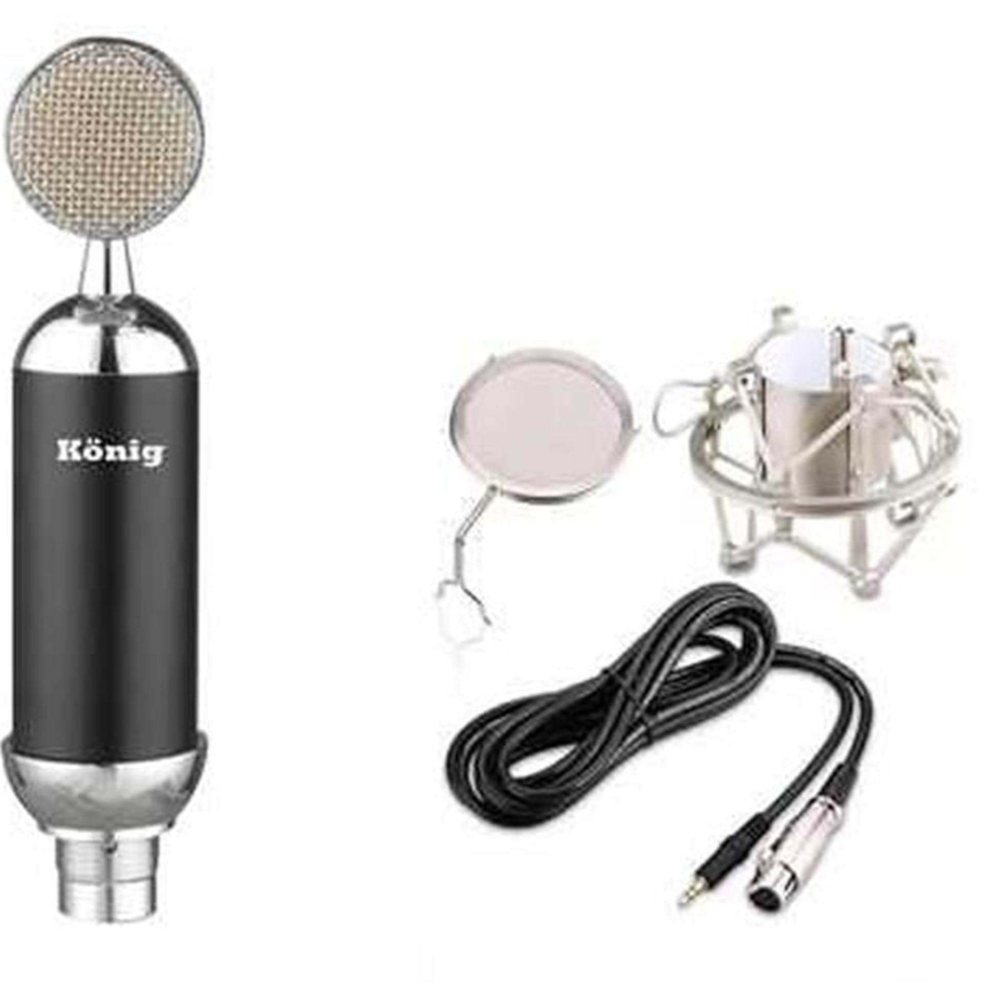 König König K-Cm 502 Kondenser Stüdyo Karaoke Kayıt Mikrofonu - El Mikrofonları