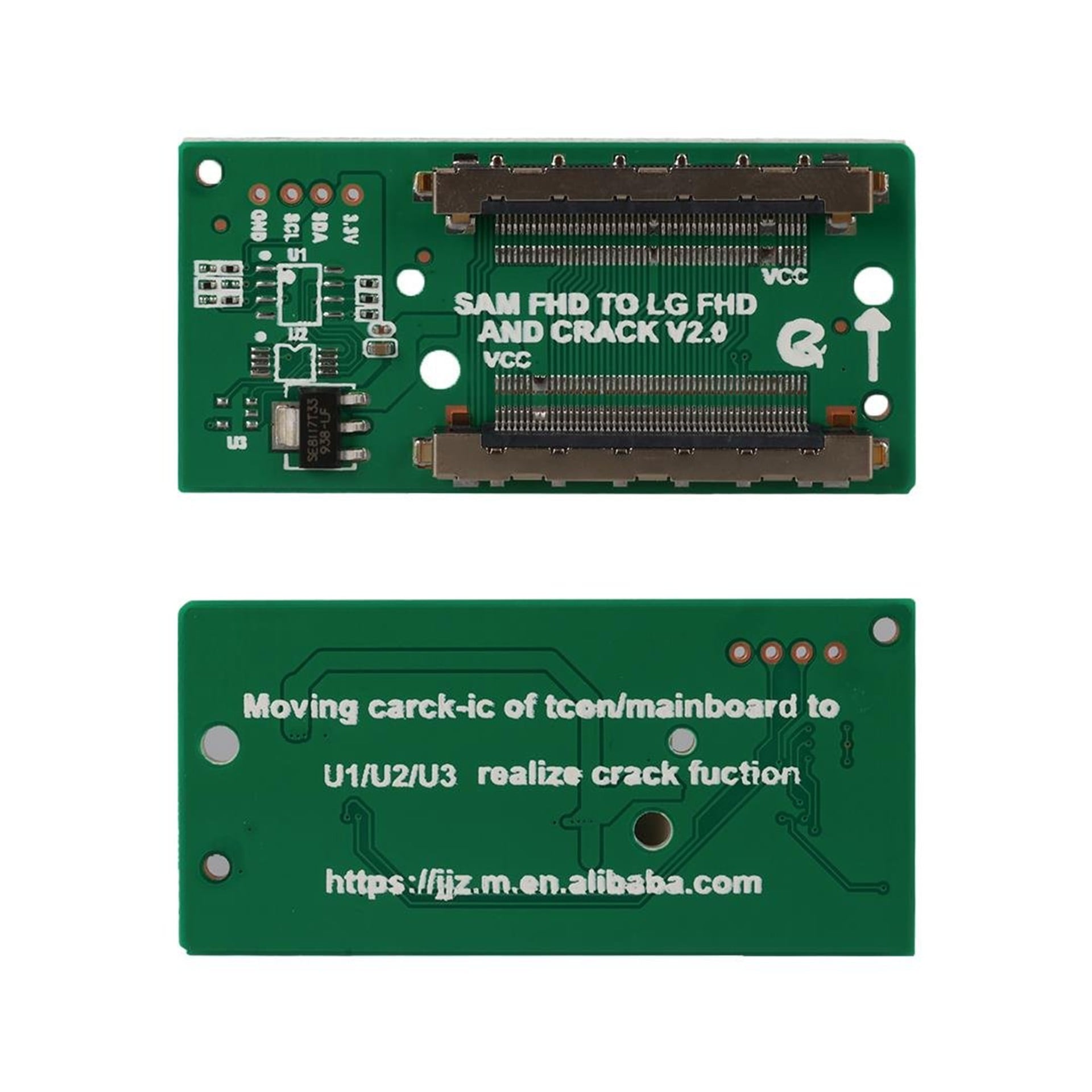 Weko LCD Panel Flexi Repair Kart HD LVDS To FPC Sam FHD To LG FHD Crack V2.0 QK0812D - Panel Tamir Malzemeleri