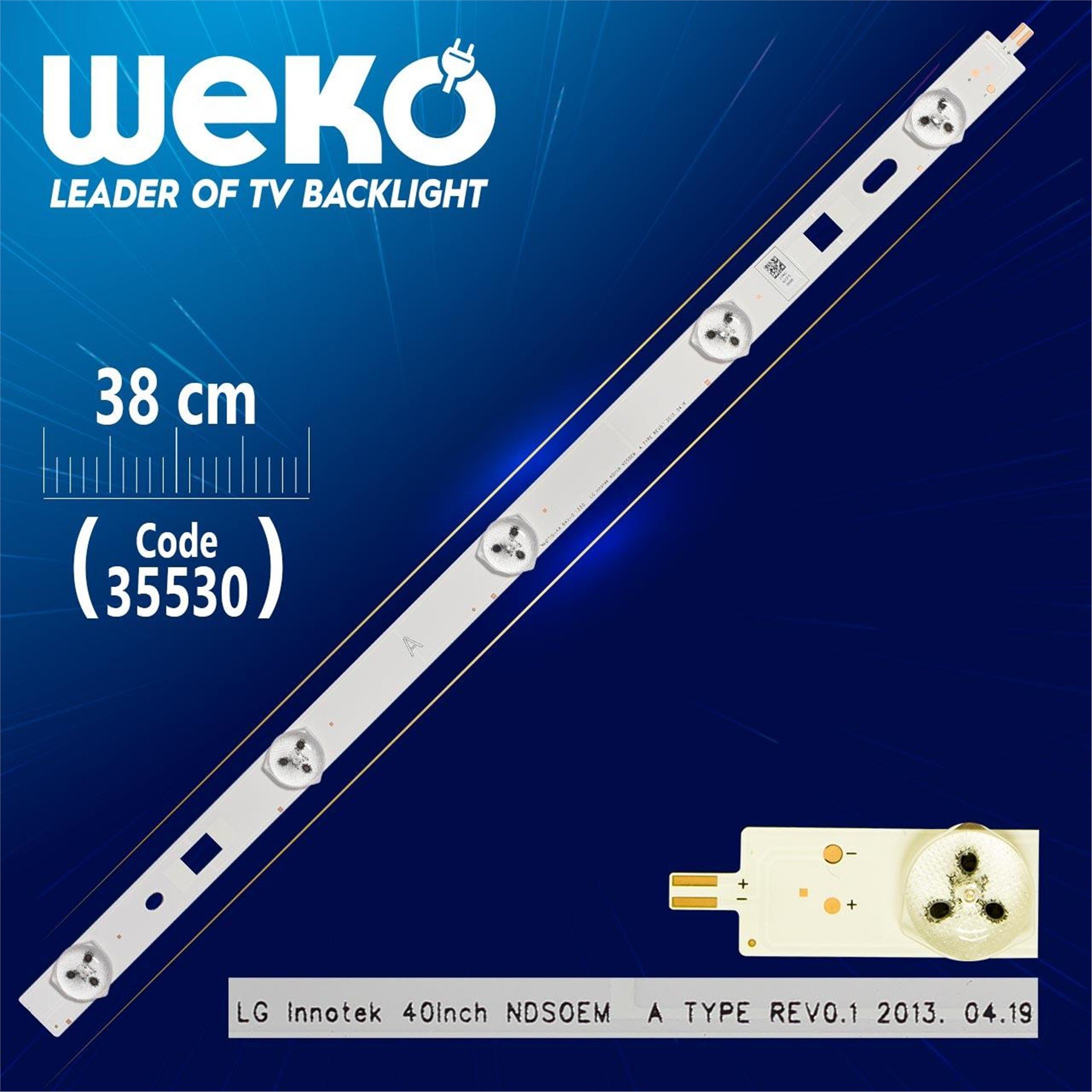 Weko Lg Innotek 40Inch Ndsoem A Type Rev0.1 - 38 Cm 5 Ledli - (Wk-1063) - LG Led Bar