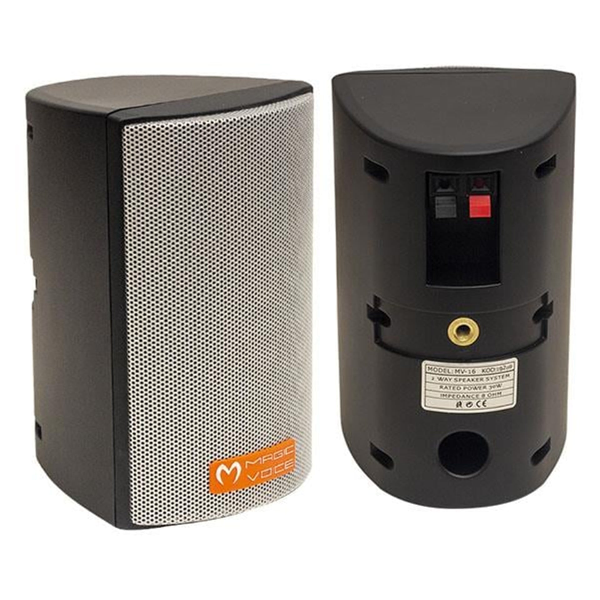 MagicVoice Magicvoice 7.5 Cm Siyah 30 Watt Sütun 2'Li Hoparlör MV-16 - Seslendirme Hoparlörleri