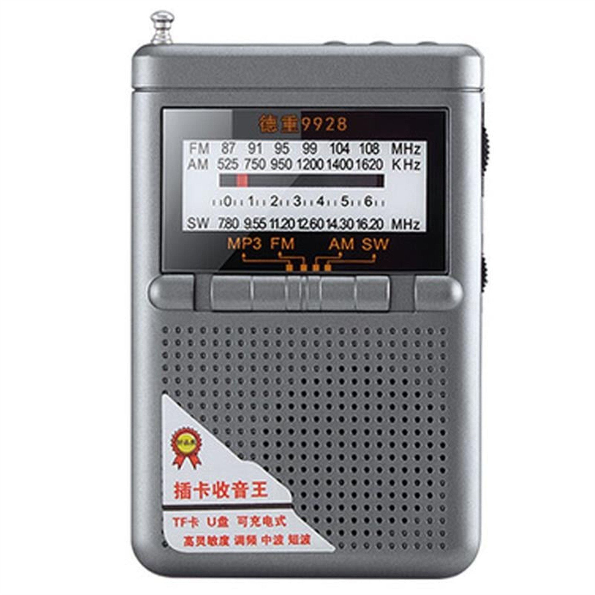 MagicVoice Magicvoice D-9928 Mini USB-Aux-TF Kart Destekli FM-AM-SW 3 Bant Analog Radyo - Taşınabilir Radyo