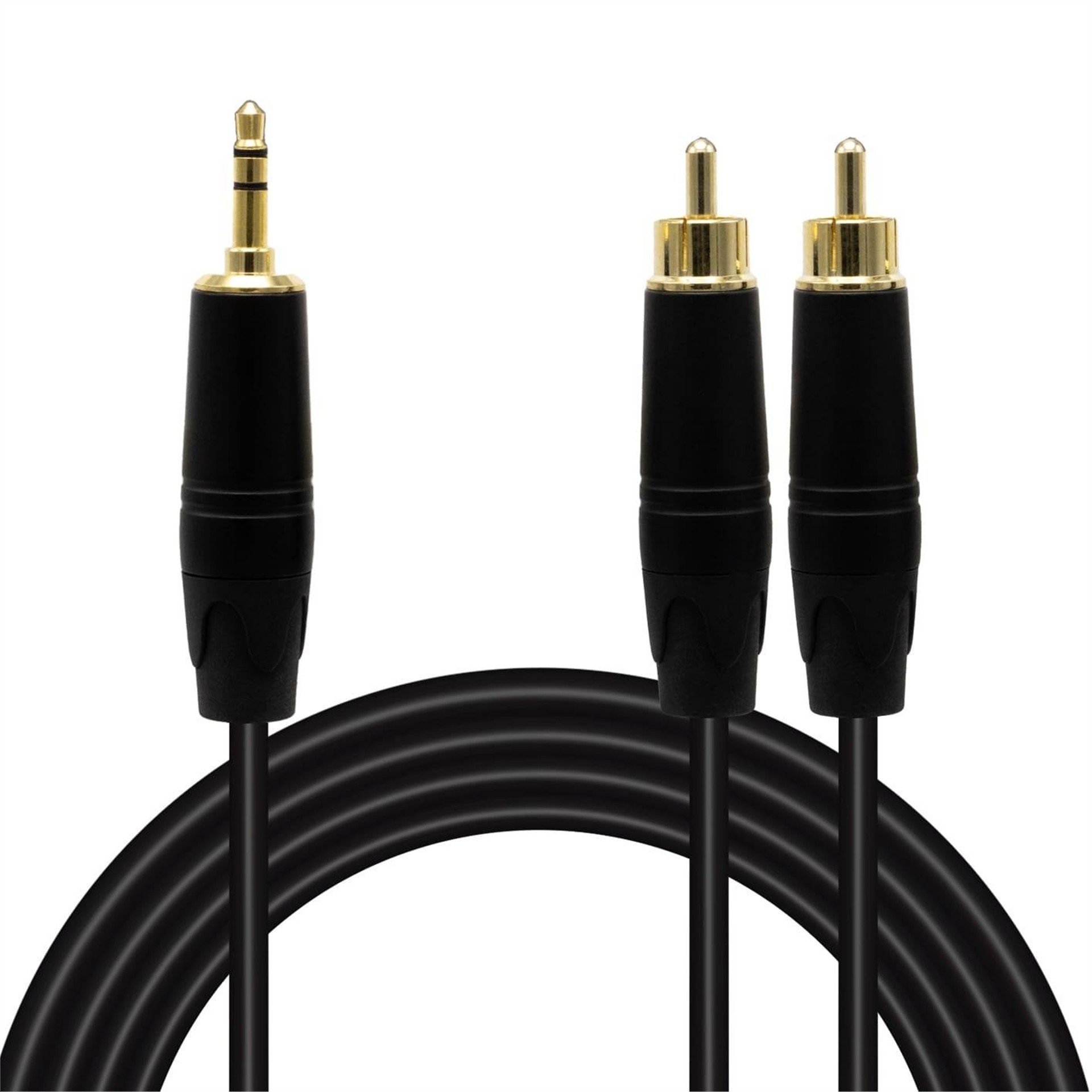 MagicVoice Magicvoice LD387A 2x RCA Erkek - 3.5 Mm Stereo Erkek 5 Metre Kablo - RCA-Ses Kabloları