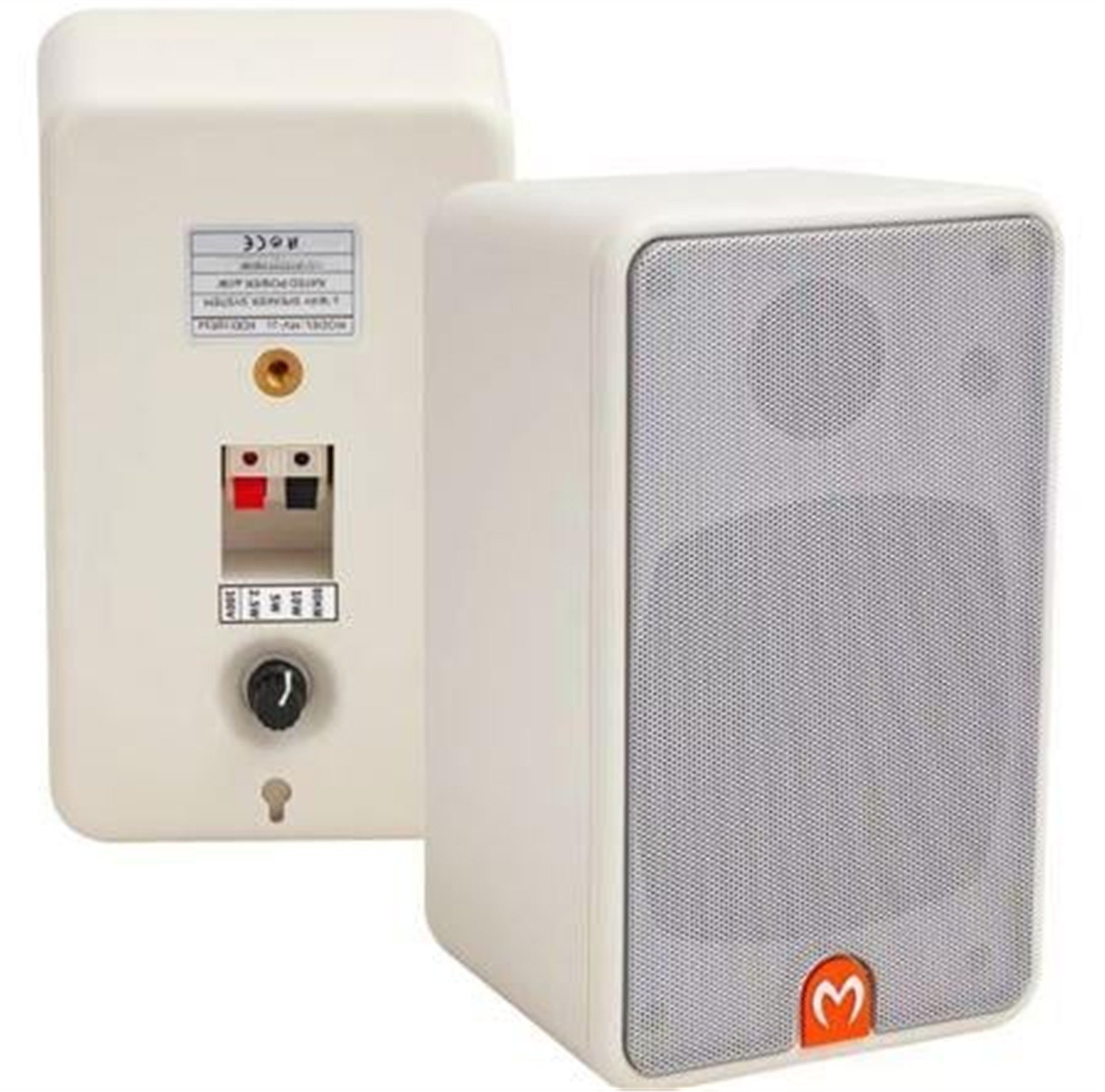MagicVoice Magicvoice MV-28459 6.5'' 16 Cm 80 Watt Komütatörlü Beyaz Sütun Hoparlör - Trafolu Hoparlör