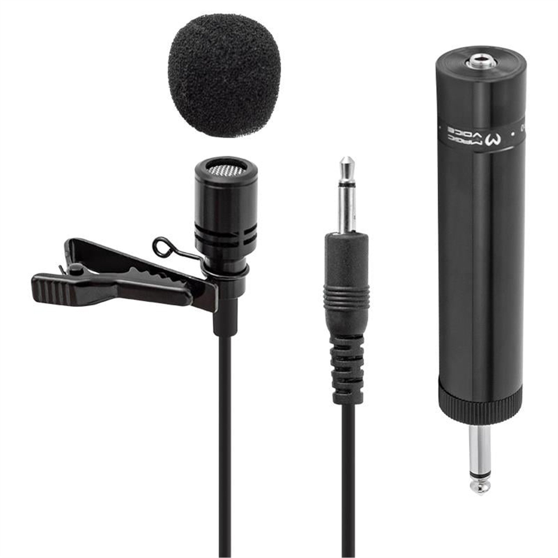 MagicVoice Magicvoice MV-390 Çantalı 5 Metre Kablolu Hassas Yaka Mikrofonu - Yaka Mikrofonları