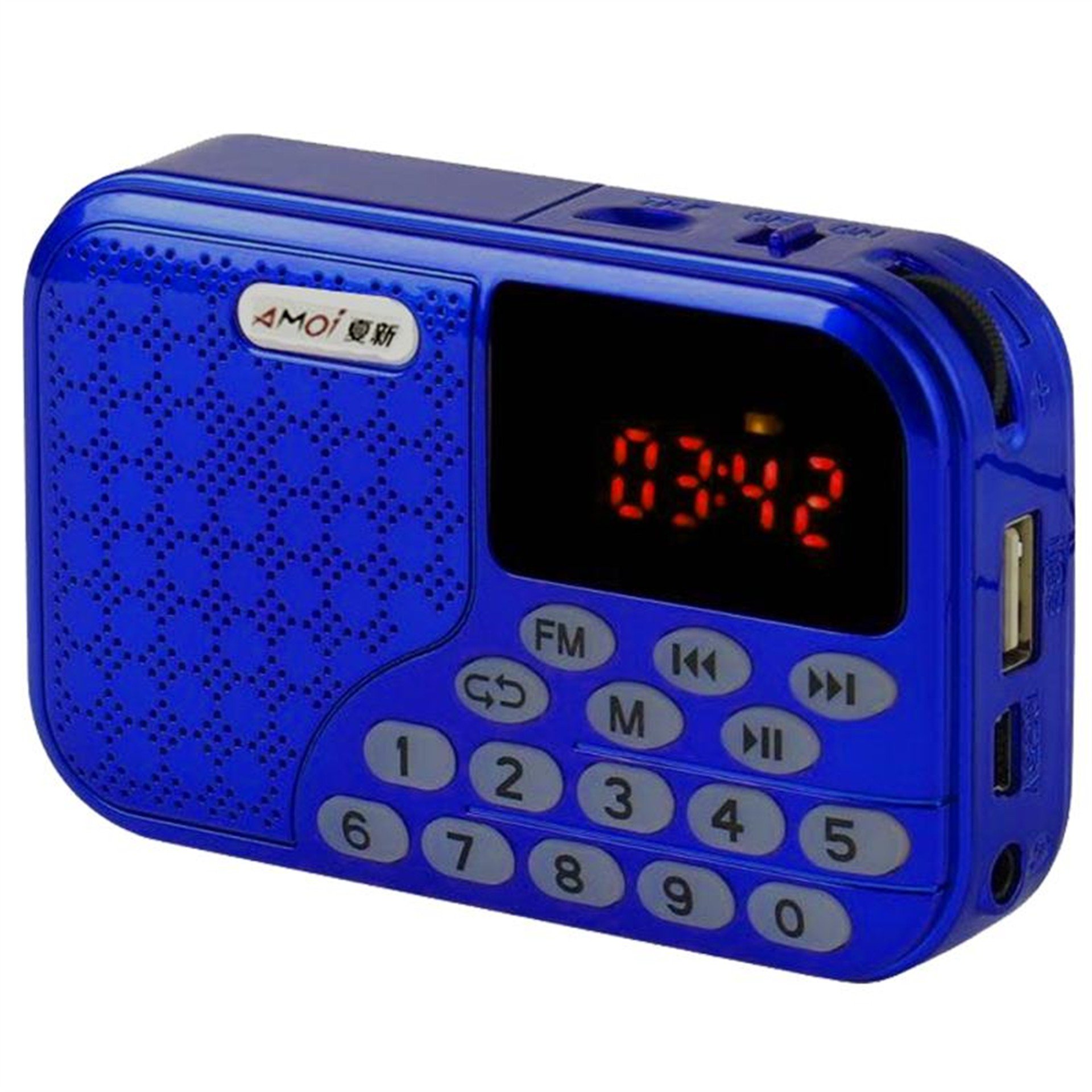 MagicVoice Magicvoice USB-SD-AUX-FM Radyo Lcd Ekran Müzik Kutusu M-128 - Taşınabilir Radyo