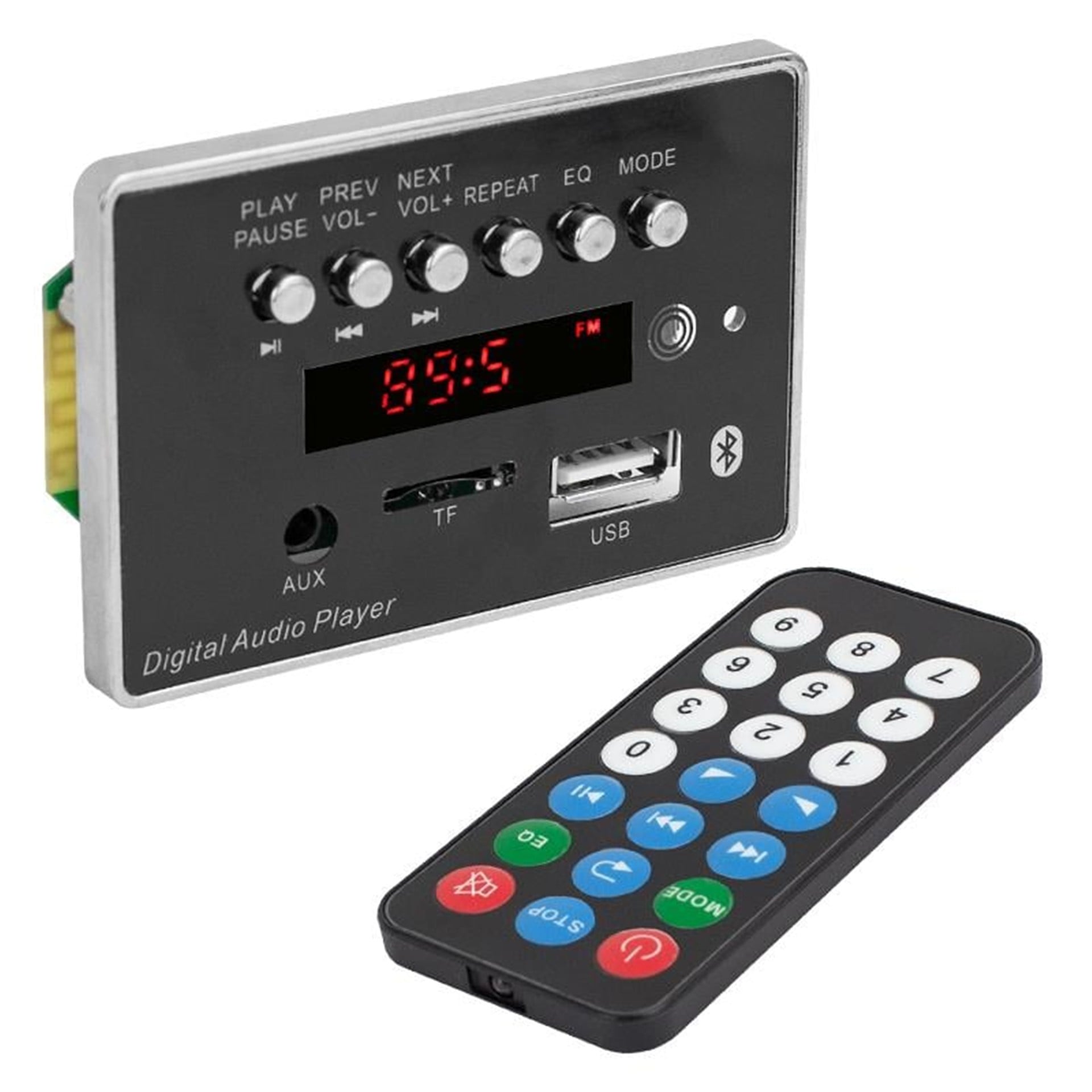 MagicVoice Magicvoice USB-SD-Bluetooth-Aux Kumandalı Oto Teyp Çevirici MV-9201E - Oto Aksesuarları