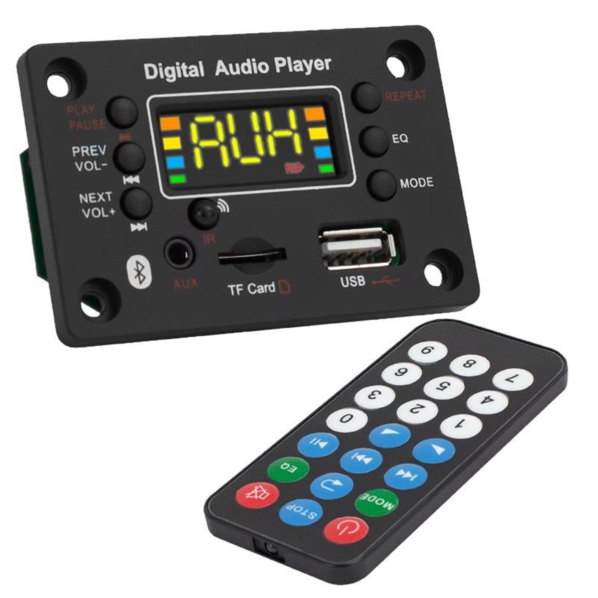 MagicVoice Magicvoice USB-SD-Bluetooth-Aux Kumandalı Oto Teyp Çevirici MV-016B - Oto Aksesuarları
