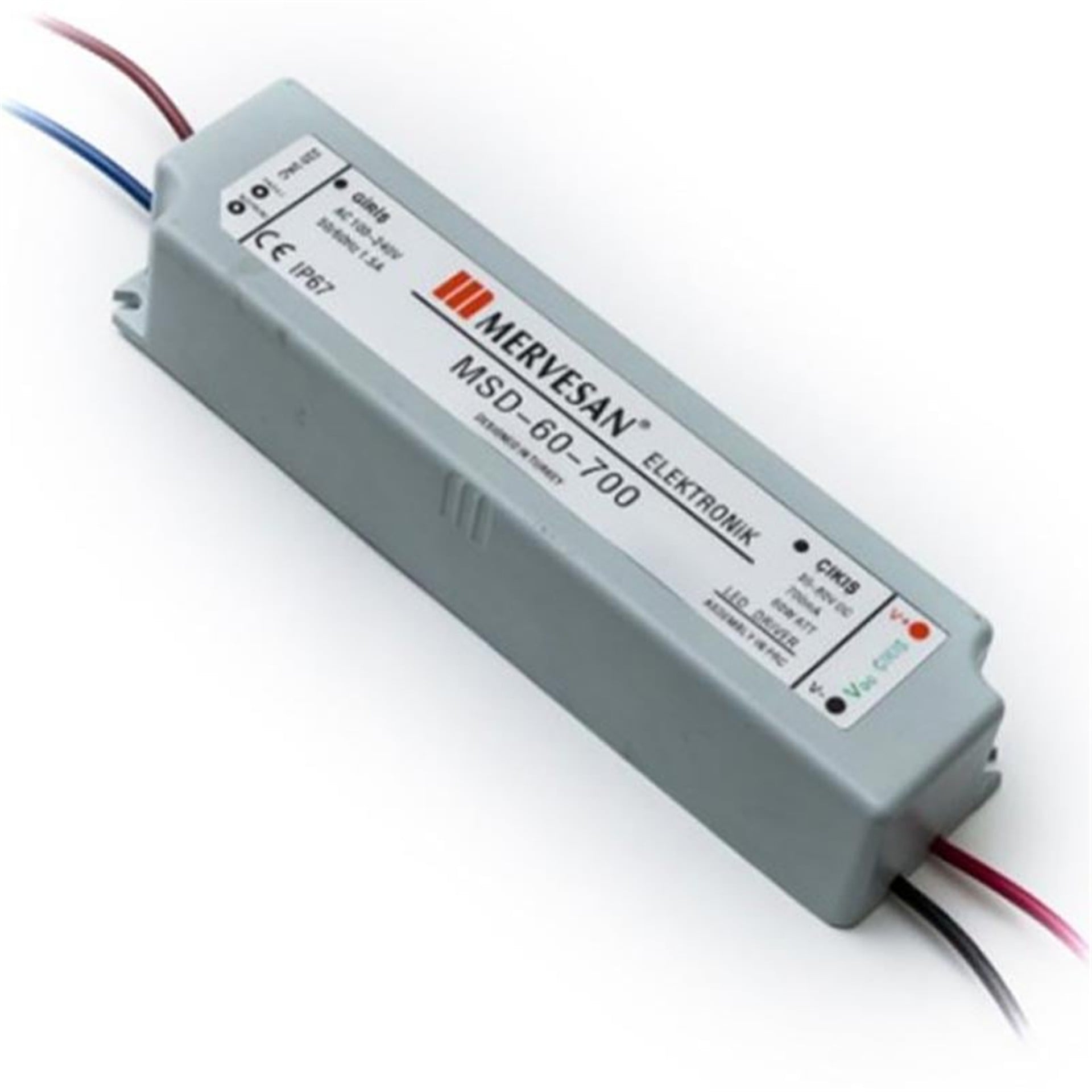 Mervesan Mervesan Msd-60-700 40-80 V 700 Ma Sabit Akım Led Drıver - Adaptörler