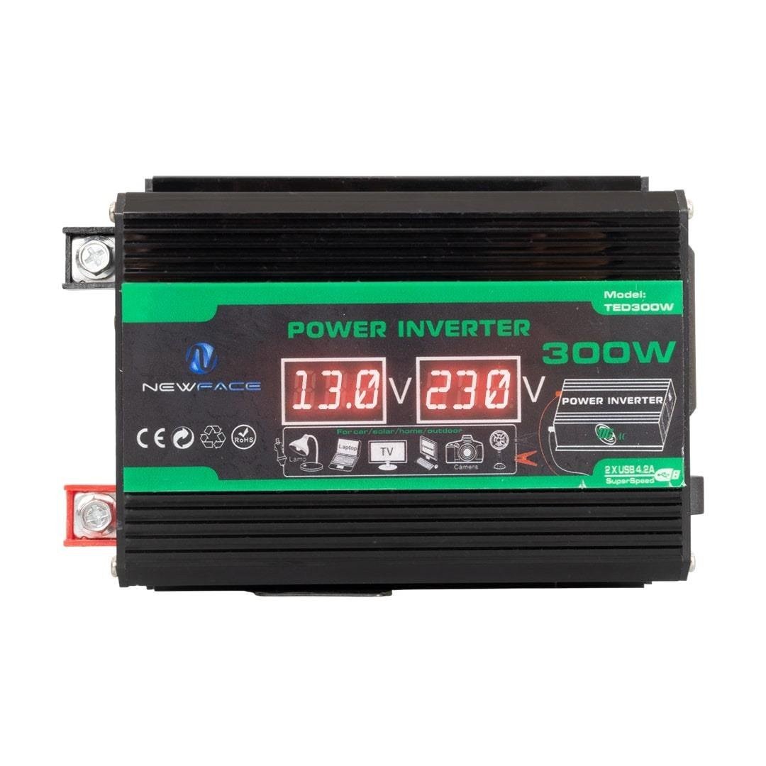 Newface TED300W Dijital Ekran 12 Volt 300 Watt Modified Sinus Power İnverter