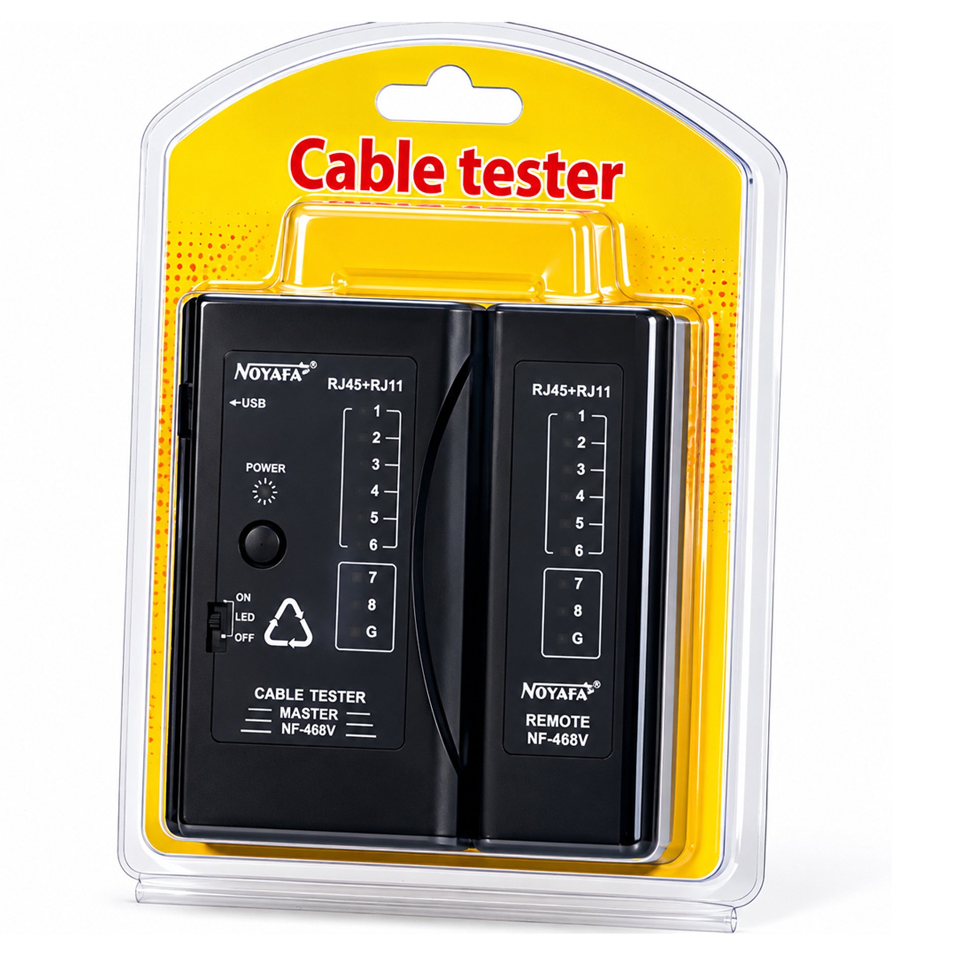 Noyafa Noyafa NF-468V  Ağ / Telefon Kablo Test Cihazı - Kablo Test Cihazı