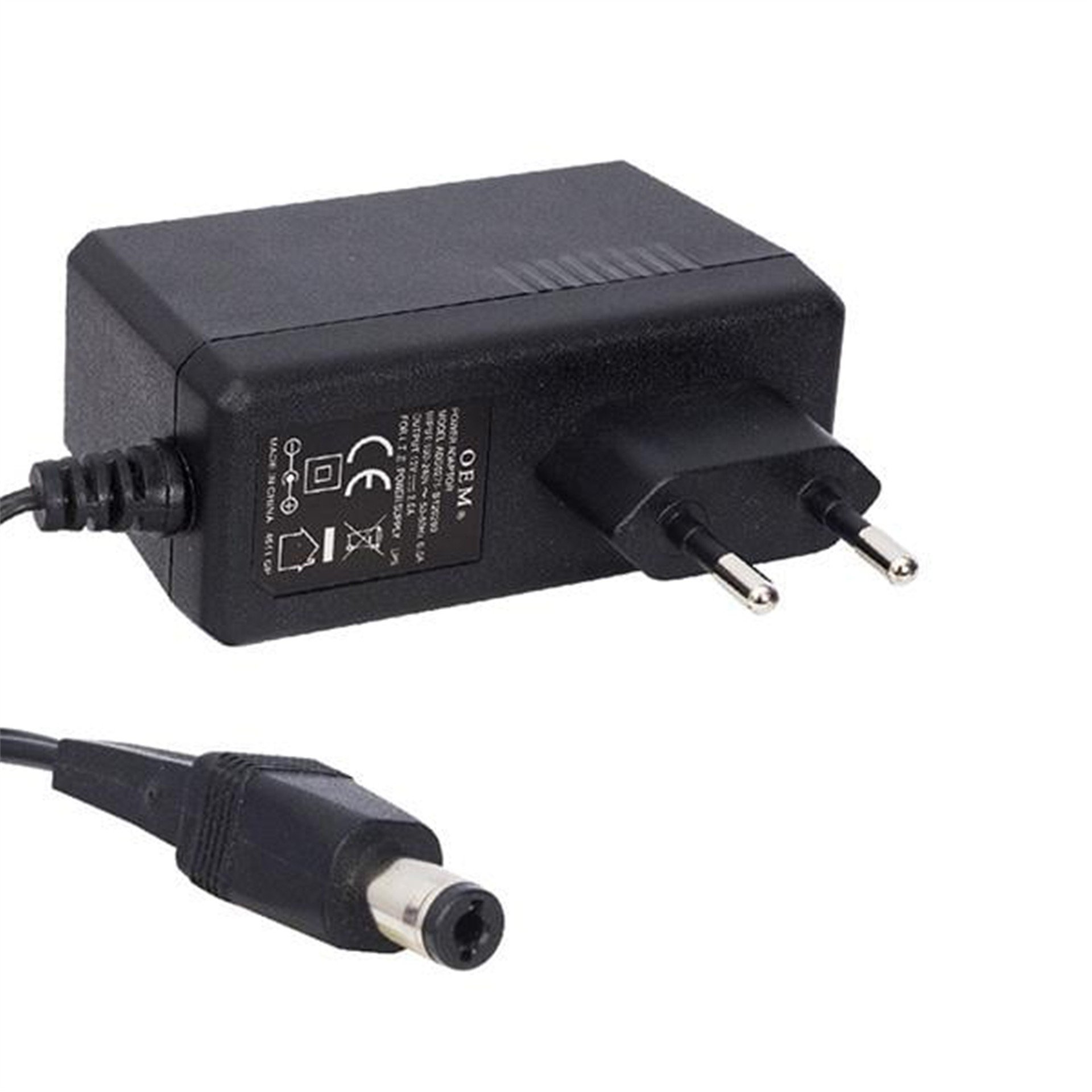 Oem Oem 12 Volt 2 Amper Priz Tip Plastik Kasa Adaptör - Adaptörler