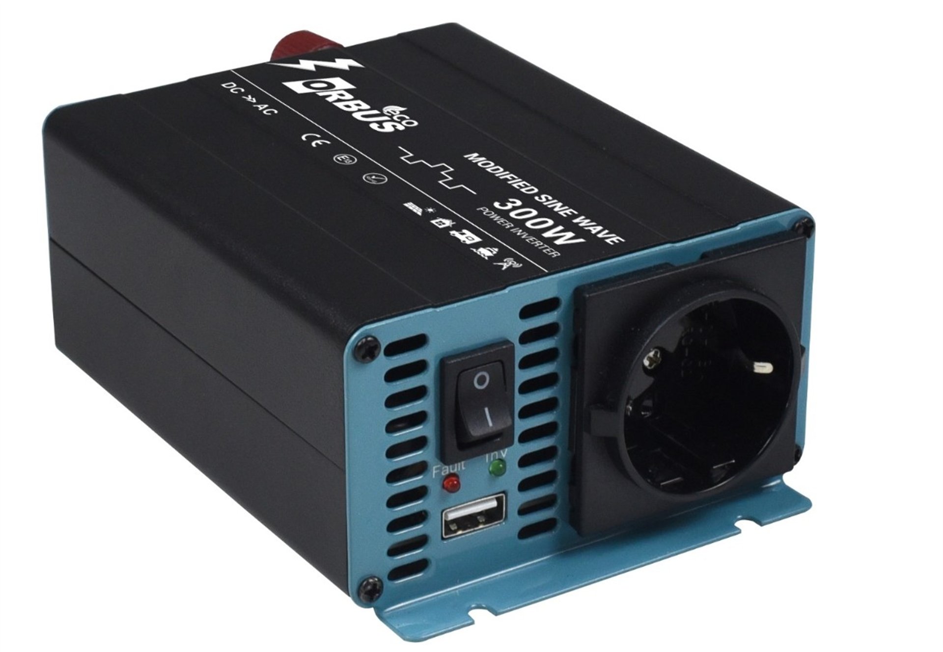 Mert-er Elektronik ORBUS MSE300W 12 VOLT -300 WATT 220V AC50HZ 600 WATT SURGE ECO MODİFİED SİNUS İNVERTER - Kategorisiz
