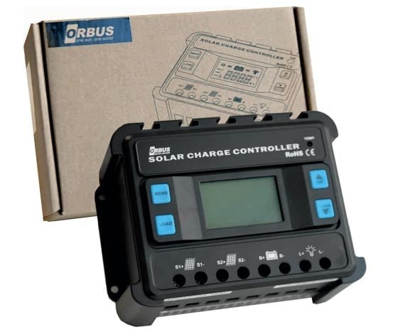 ORBUS SLD-60 12 VOLT - 24 VOLT - 60 AMPER LCD EKRANLI DIGITAL GÖSTERGELİ OTOMATİK ŞARJ REGÜLATÖRÜ
