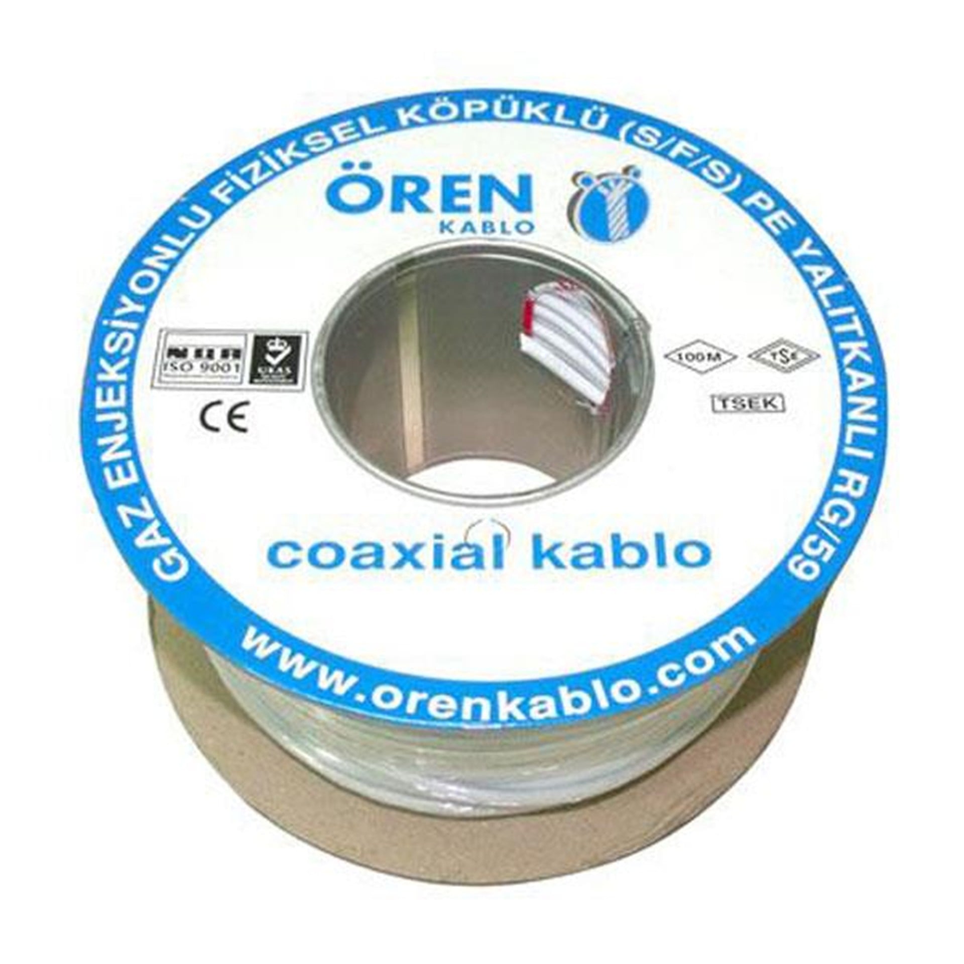 Ören Ören RG59 Fa Mini Kablo U-4 CU/AL 100 Metre - Anten Kablosu