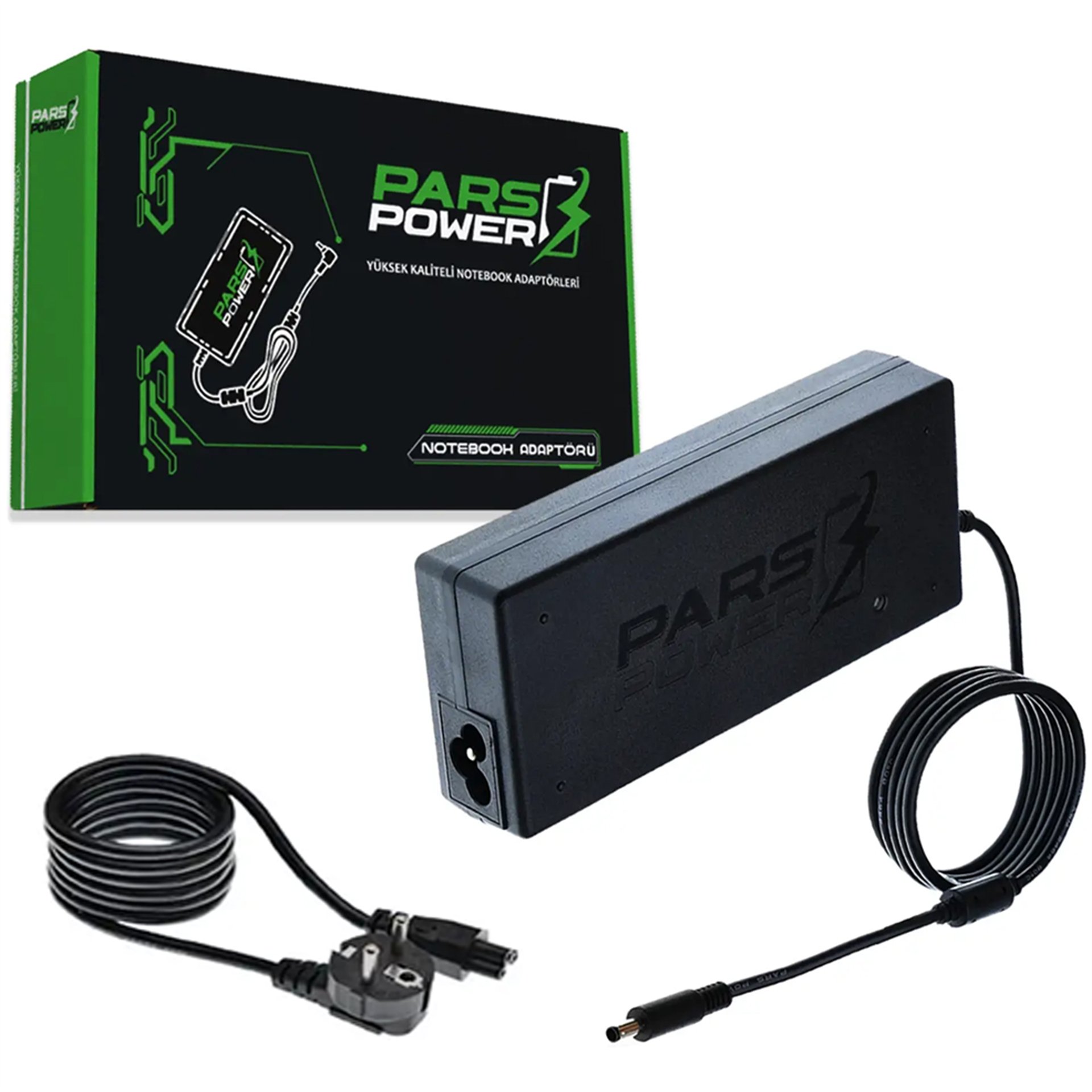 Mert-er Elektronik PARSPOWER PRS-014 PLASTİK KASA 19.5V 6.7A 130W (4.5*3.0MM) STANDART NOTEBOOK ADAPTÖR - Kategorisiz