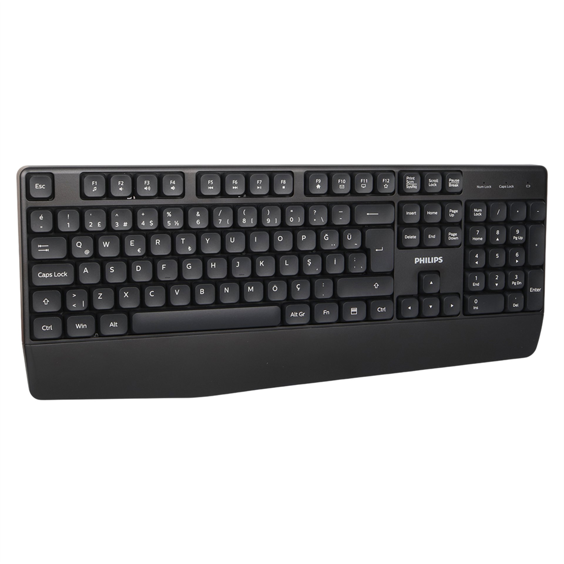 Philips Philips SPK6348 USB Kablosuz Ofis Tipi Siyah Numpadli Türkçe Q Klavye Mouse Seti - Klavye & Mouse Set