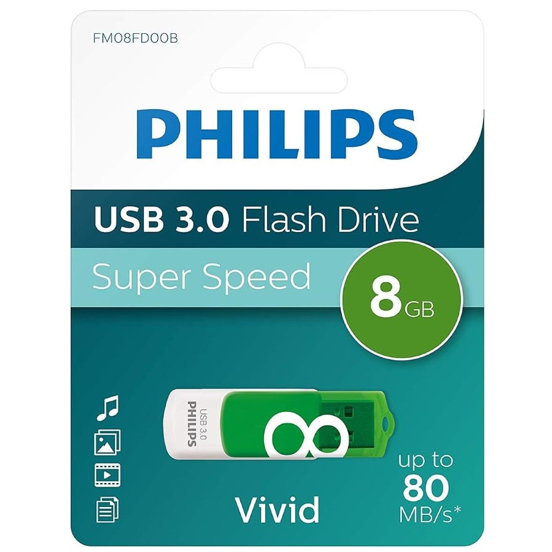 PHILIPS VİVİD FM08FD00B/00 8GB USB 3.0 FLASH BELLEK