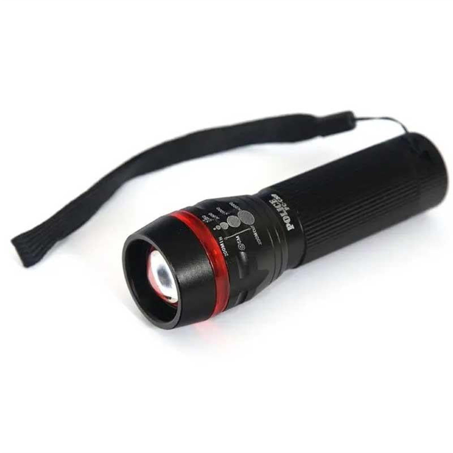 Police Polıce Pc-30 Cree Power Led + Zoomlu Şarjlı Metal El Feneri - Fener ve Işıldaklar
