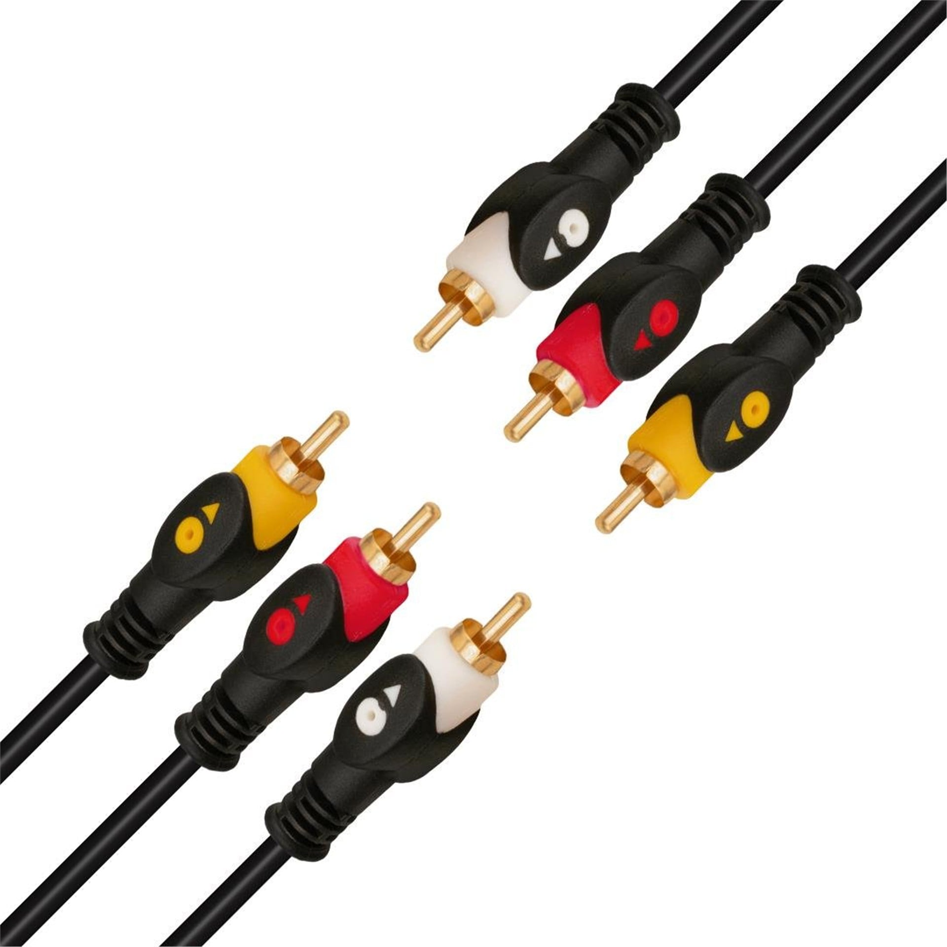 Powermaster Powermaster 1.5 Metre 3RCA-3RCA Kablo - RCA-Ses Kabloları