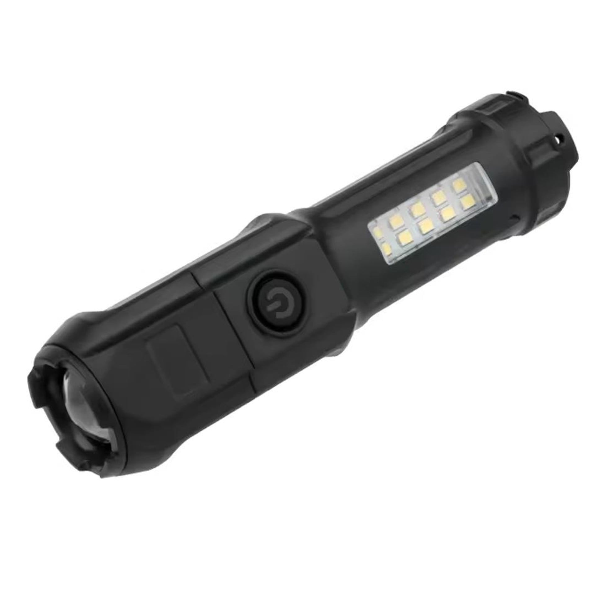 Powermaster PowerMaster 109-B Zoomlu Flash Özellikli SMD ve Power LED’li Şarjlı Plastik Kasa El Feneri (Powerbank Özellikli) - Fener ve Işıldaklar