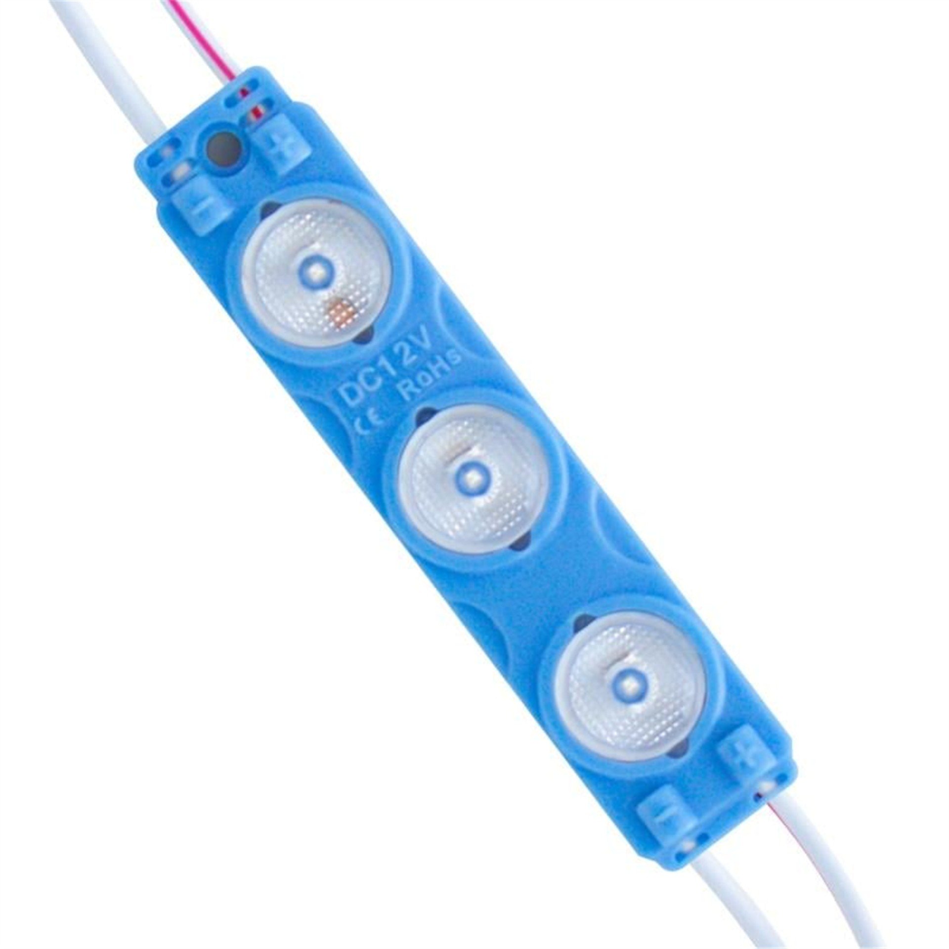 Powermaster Powermaster 12 Volt 1.5 Watt Mavi 2835 73 X 16 Mm IP65 195 – 210 Lümen 170 Derece Modül Led - Modül Led