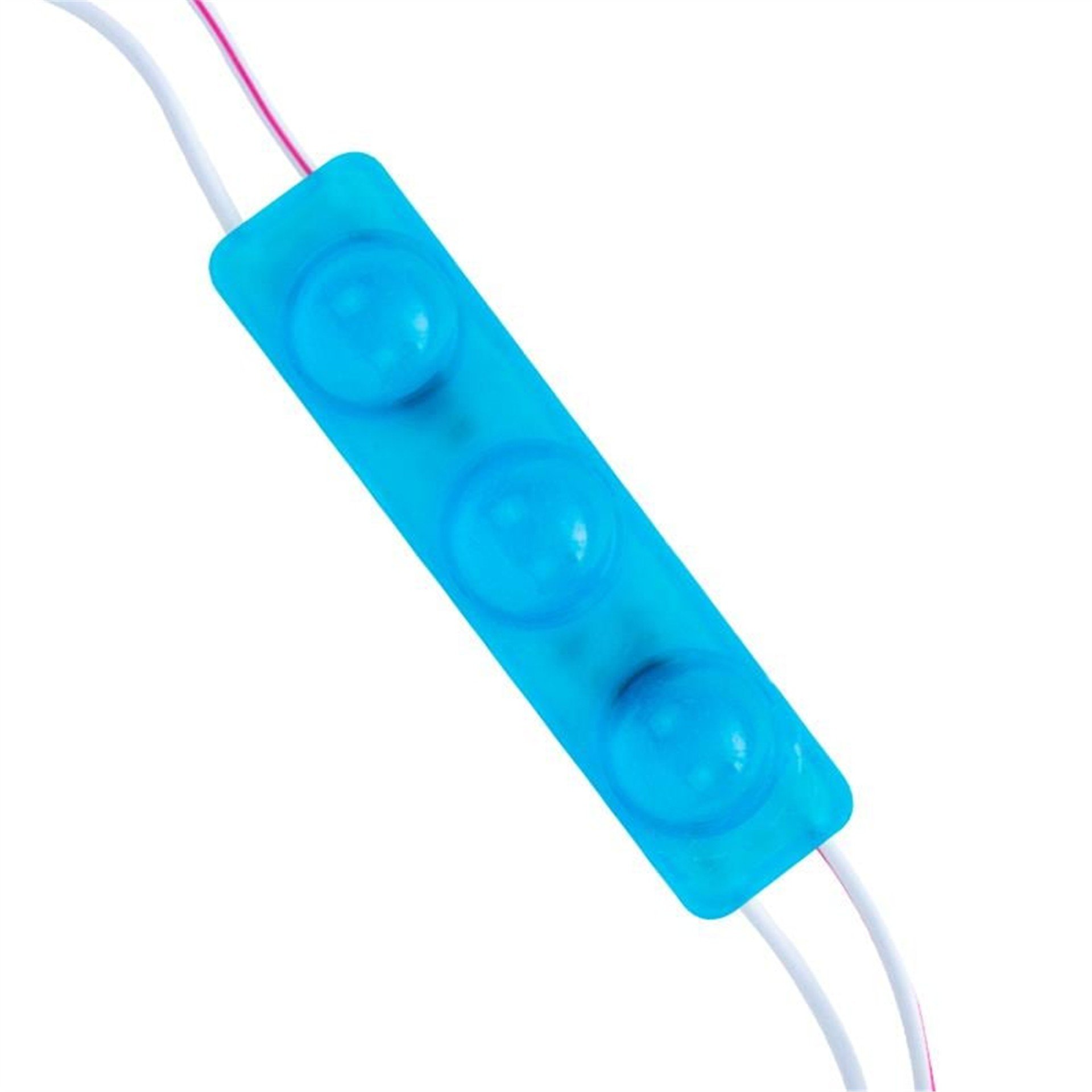 Powermaster Powermaster 12 Volt 1.5 Watt Mavi Yanıp Sönen Parlak Tek Renk 2835 69 X 16 Mm IP65 160 – 180 Lümen 160 Derece Modül Led - Modül Led