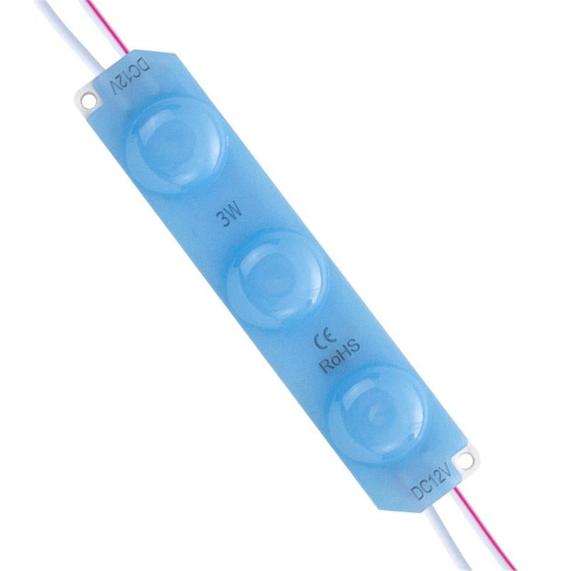 Powermaster Powermaster 12 Volt 3 Watt Mavi 2835 93 X 21 Mm IP65 220 – 240 Lümen 180 Derece Modül Led - Modül Led