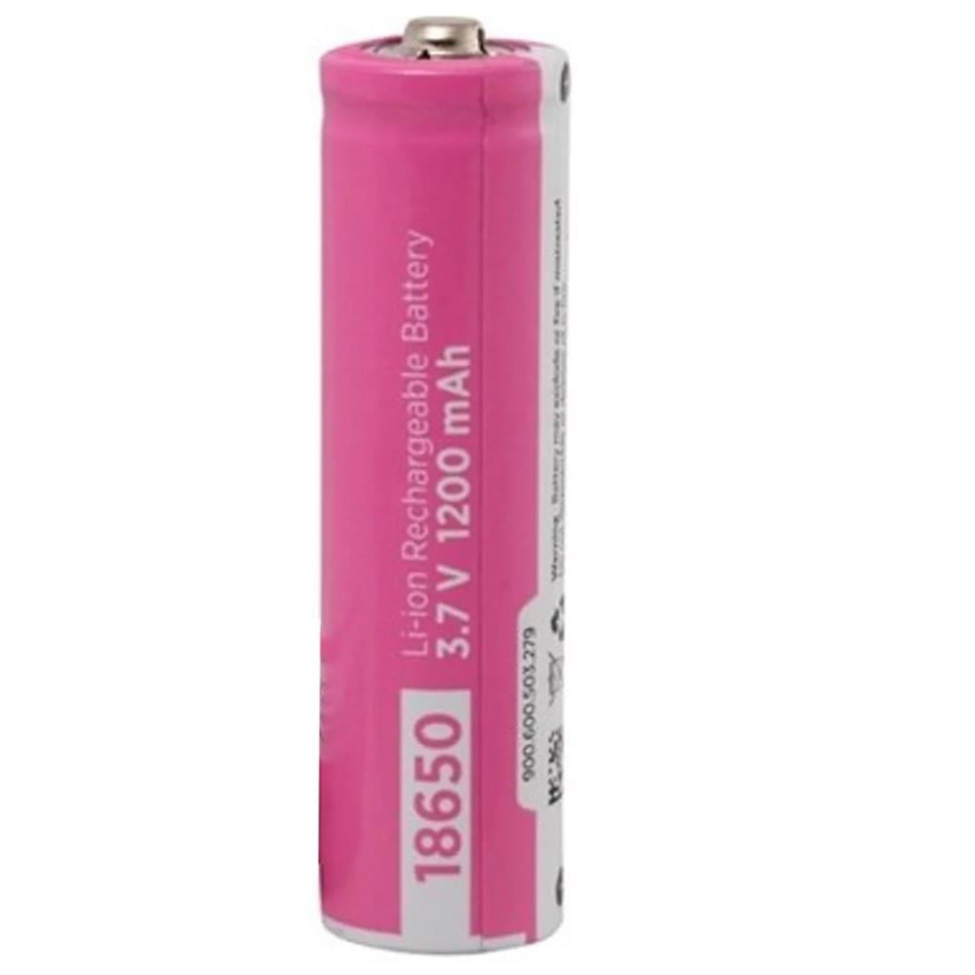 Powermaster Powermaster 3.7 Volt 1200 Mah Li-Ion 18650 Başlıklı Şarj Edilebilir Pil - Şarjlı Piller