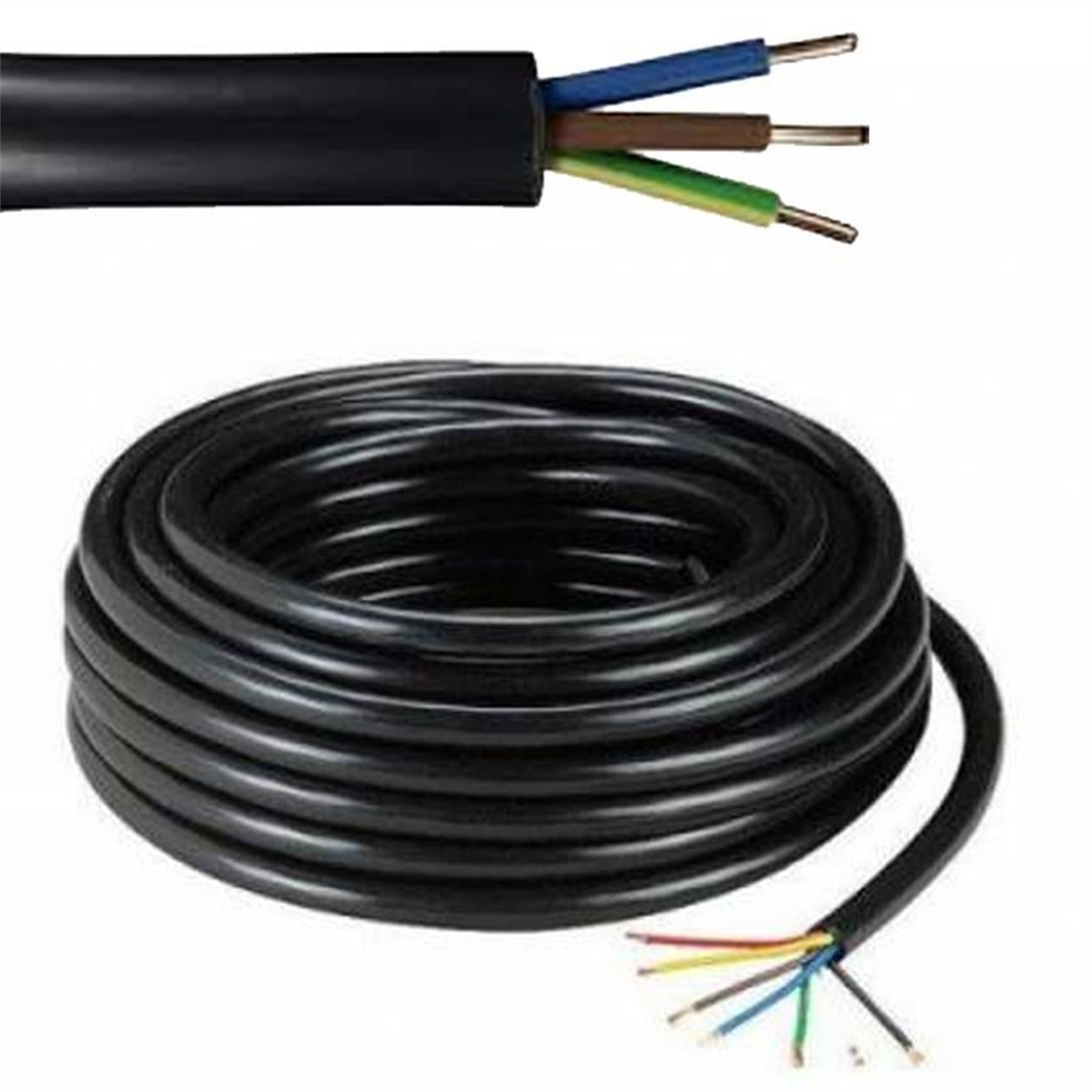 Powermaster Powermaster 3X1.5 Mm Siyah Cca Ttr Kablo (100 Metre) - Diğer Kablo Çeşitleri