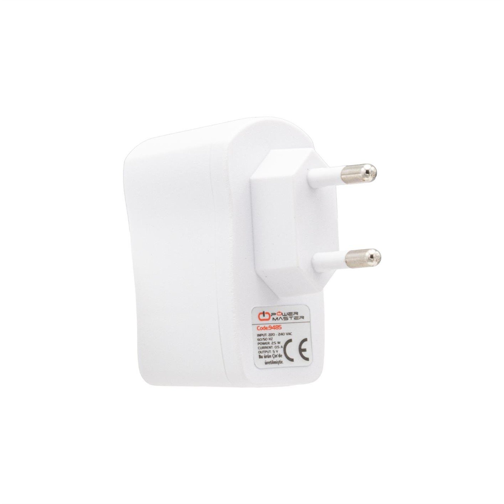 Powermaster Powermaster 5 Volt 500 mA USB Adaptör - Şarj Cihazları