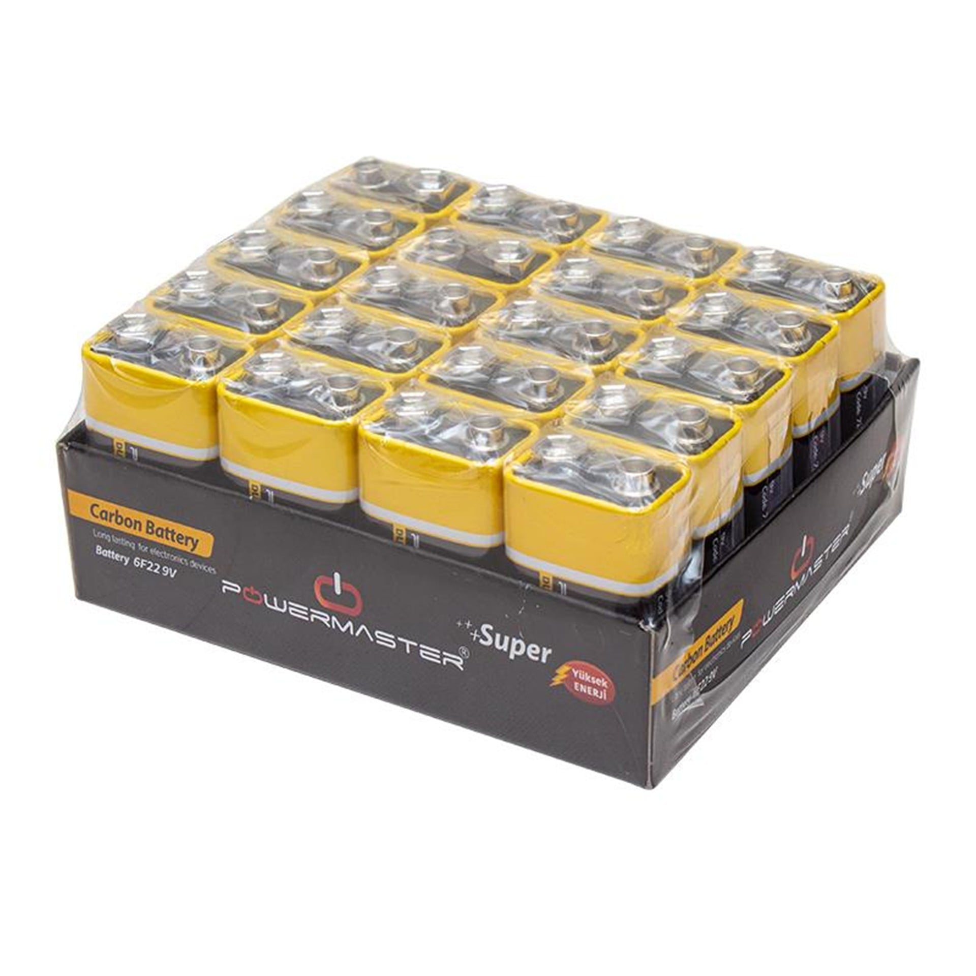 Powermaster Powermaster 9 Volt Pil  ( 20 Adet ) - Piller