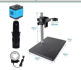 POWERMASTER B180X-XH3011 4K 30FPS 180X BÜYÜTME GENİŞ TABLALI PROFESYONEL MİKROSKOP SETİ