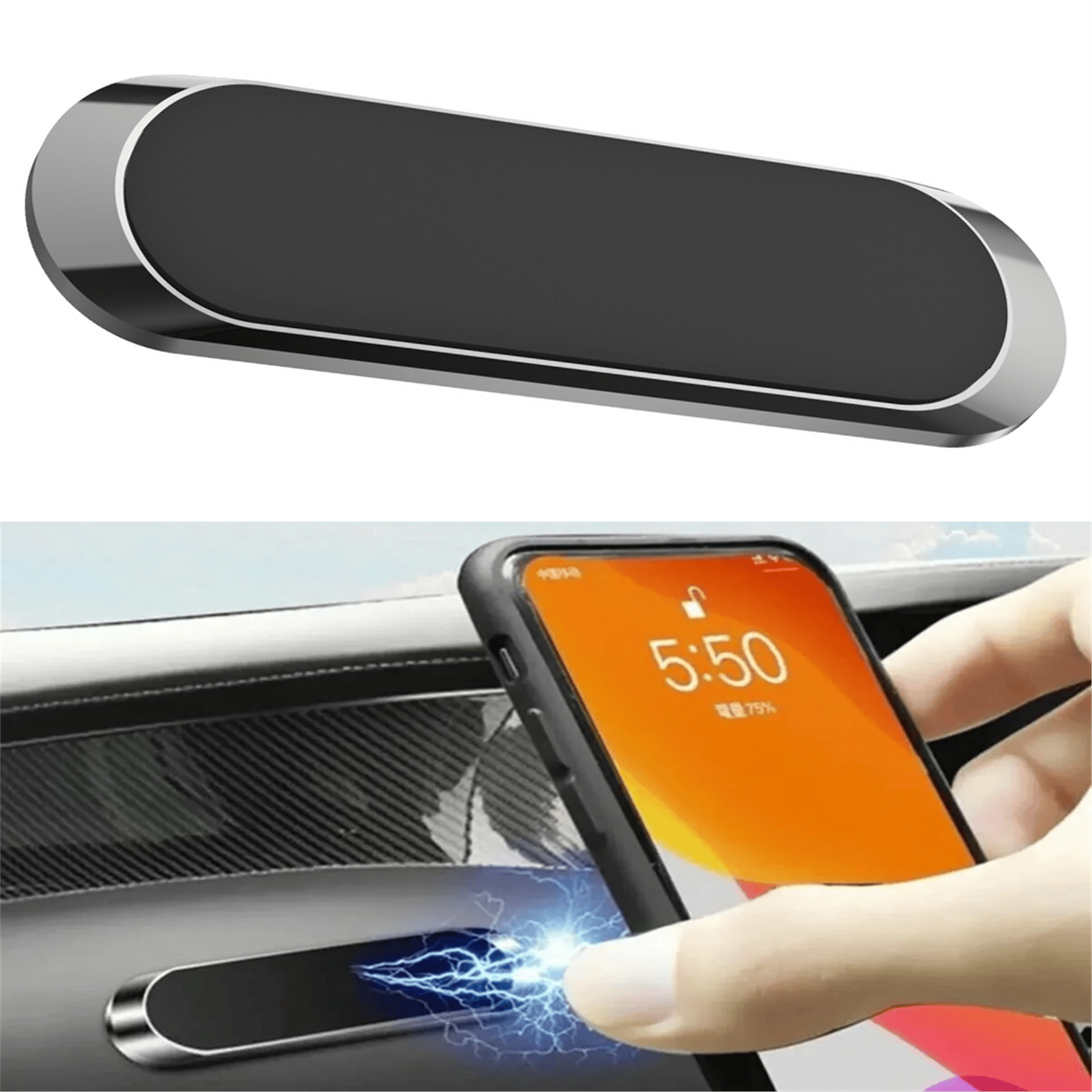 Powermaster Powermaster F6 Mıknatıslı Kaymaz Yüzey Araç İçi Telefon Tutacağı - Telefon Tutacakları