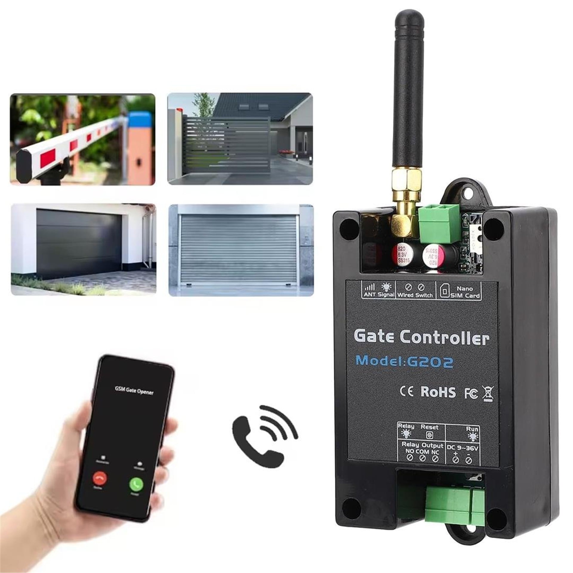 Powermaster PowerMaster G202 3G/4G GSM Kapı Kepenk Kontrol Cihazı Rölesi Uzaktan Telefon/SMS - Muhtelif Elektronik Malzeme