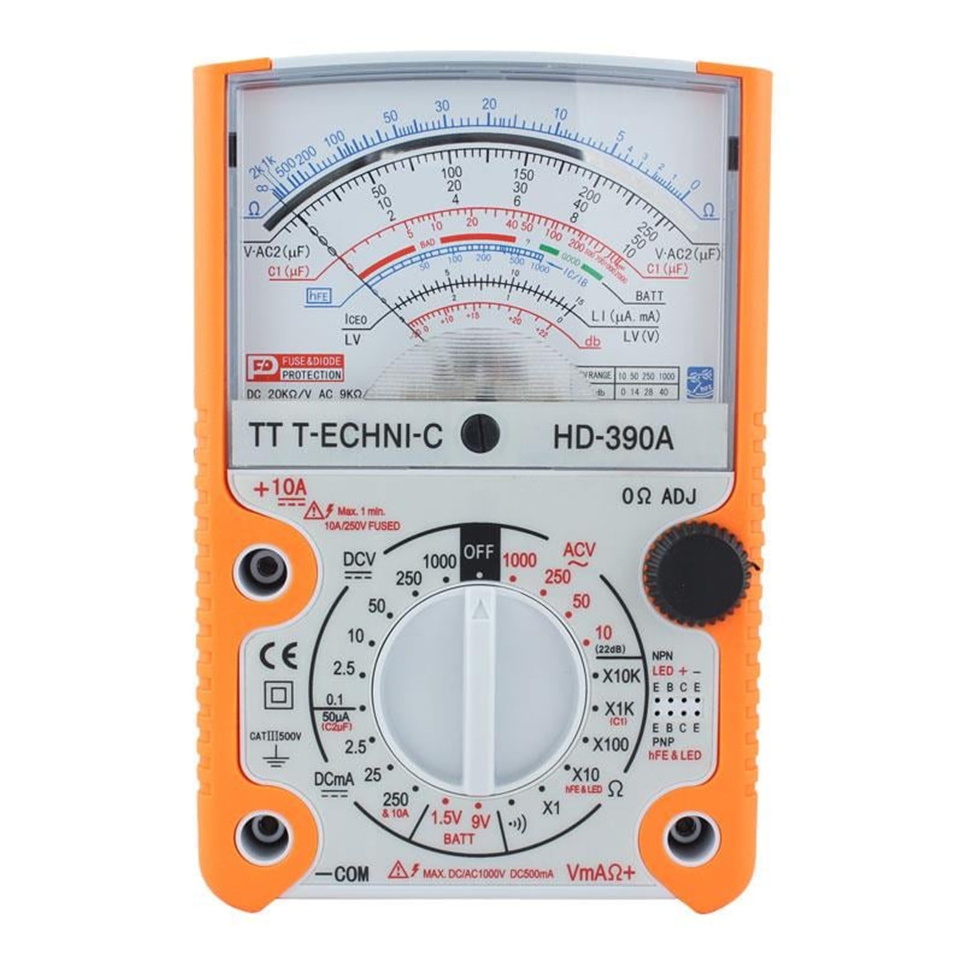 Powermaster Powermaster HD-390A Geniş Ekran Analog Ölçü Aleti - Ölçü Aletleri