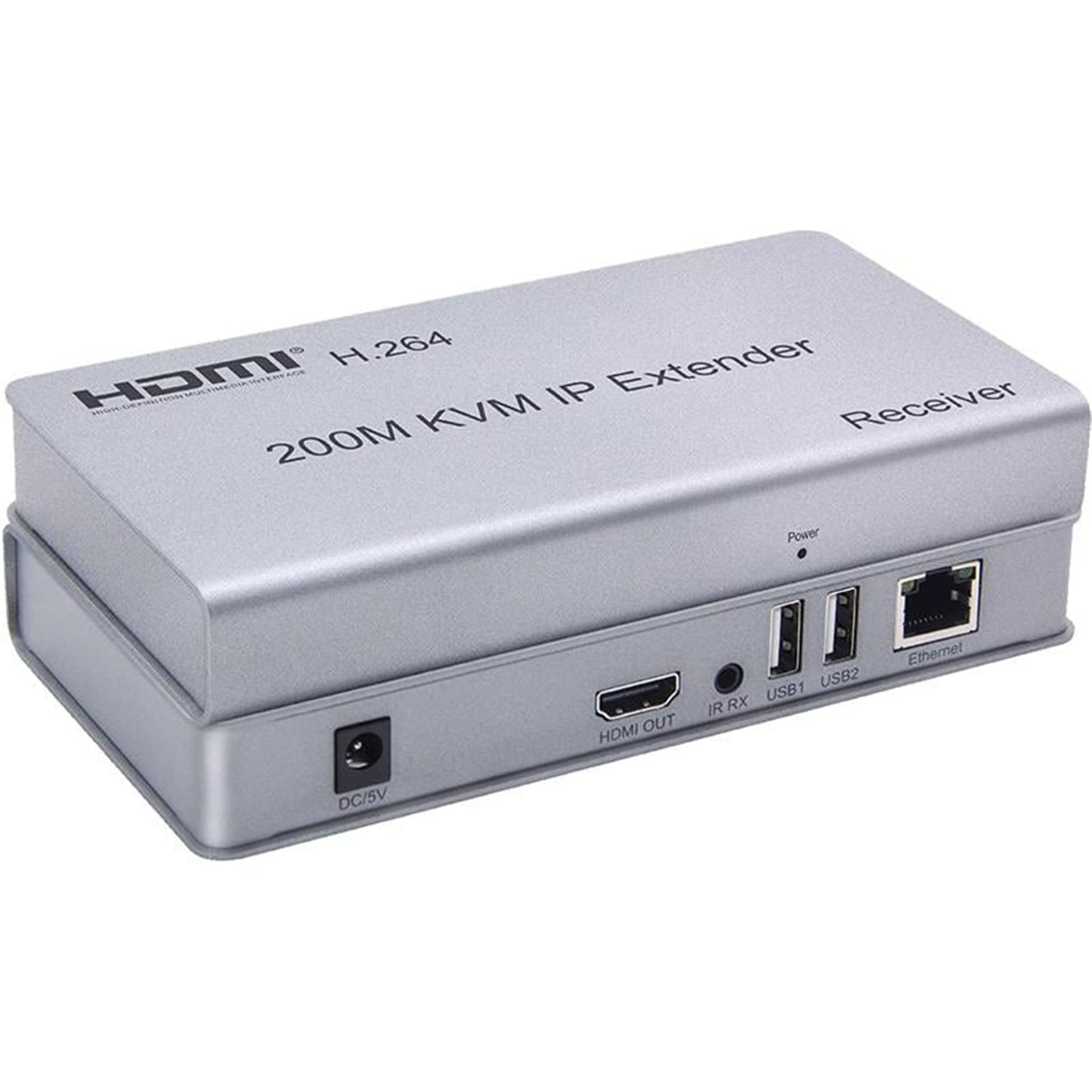 Powermaster PowerMaster HDMI-USB KVM Extender Uzatma 200 Metre Full HD 1080P Desteği (CAT5-CAT6-CAT7) - Çevirici Dağıtıcı