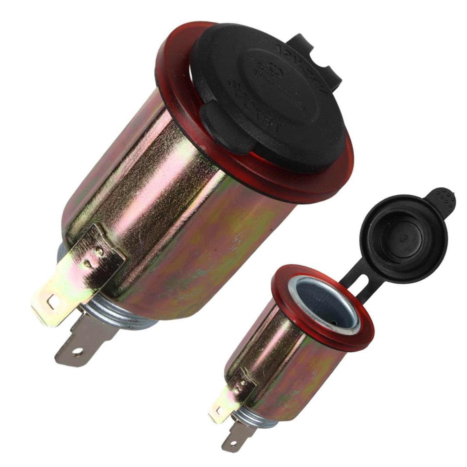 Powermaster PowerMaster IC-246B-6 12 Volt 10 Amper Araba Çakmaklık Şarj Soketi - Fiş - Jack - Şase - Buton - Konnektör