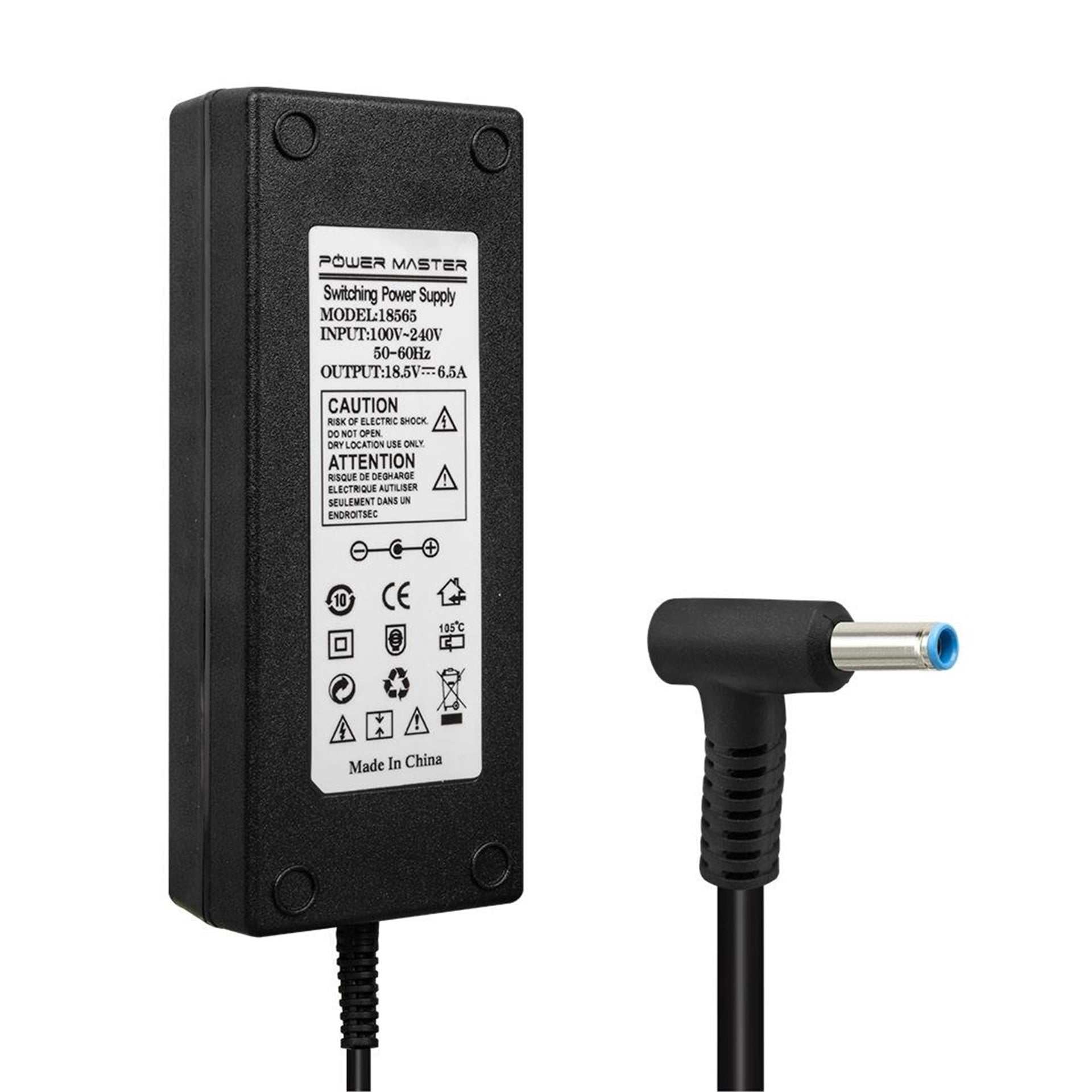 Powermaster Powermaster PM-11415 18.5 Volt - 6.5 Amper - 120 Watt 4.5*3.0 Mm Uçlu Adaptör (Hp Notebook) - Adaptörler