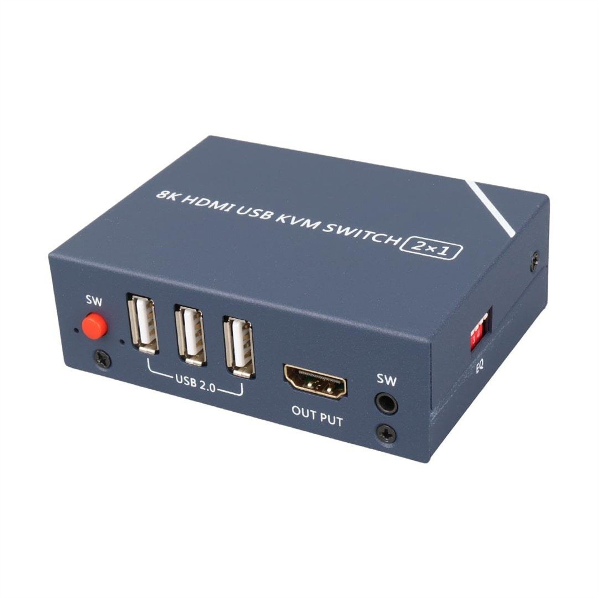 Powermaster Powermaster PM-11777 8K Hdmi Usb Kvm Switch 2x1 - KVM Switch