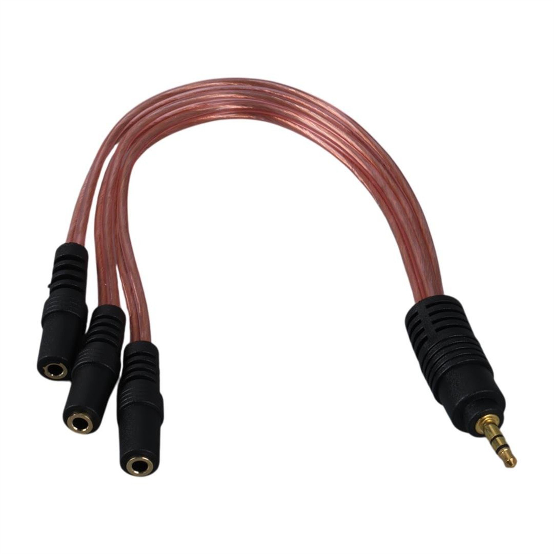 Powermaster PowerMaster PM-12283 3.5Mm Stereo 3X Dişi Kulaklık Çoklayıcı (3 Boğumlu - 20 CM) - Fiş - Jack - Şase