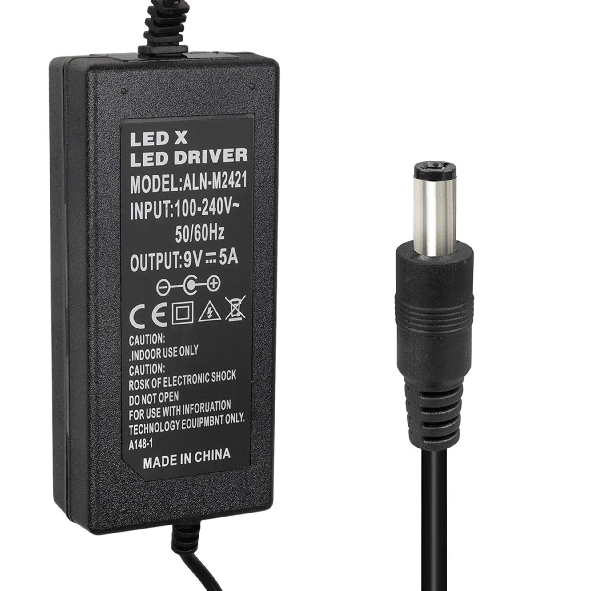 Powermaster Powermaster PM-13033 9 Volt - 5 Amper 5.5*2.5 Mm Uçlu Yazar Kasa / Pos Makinesi Masaüstü Adaptör - Yazar Kasa - Pos Adaptörü