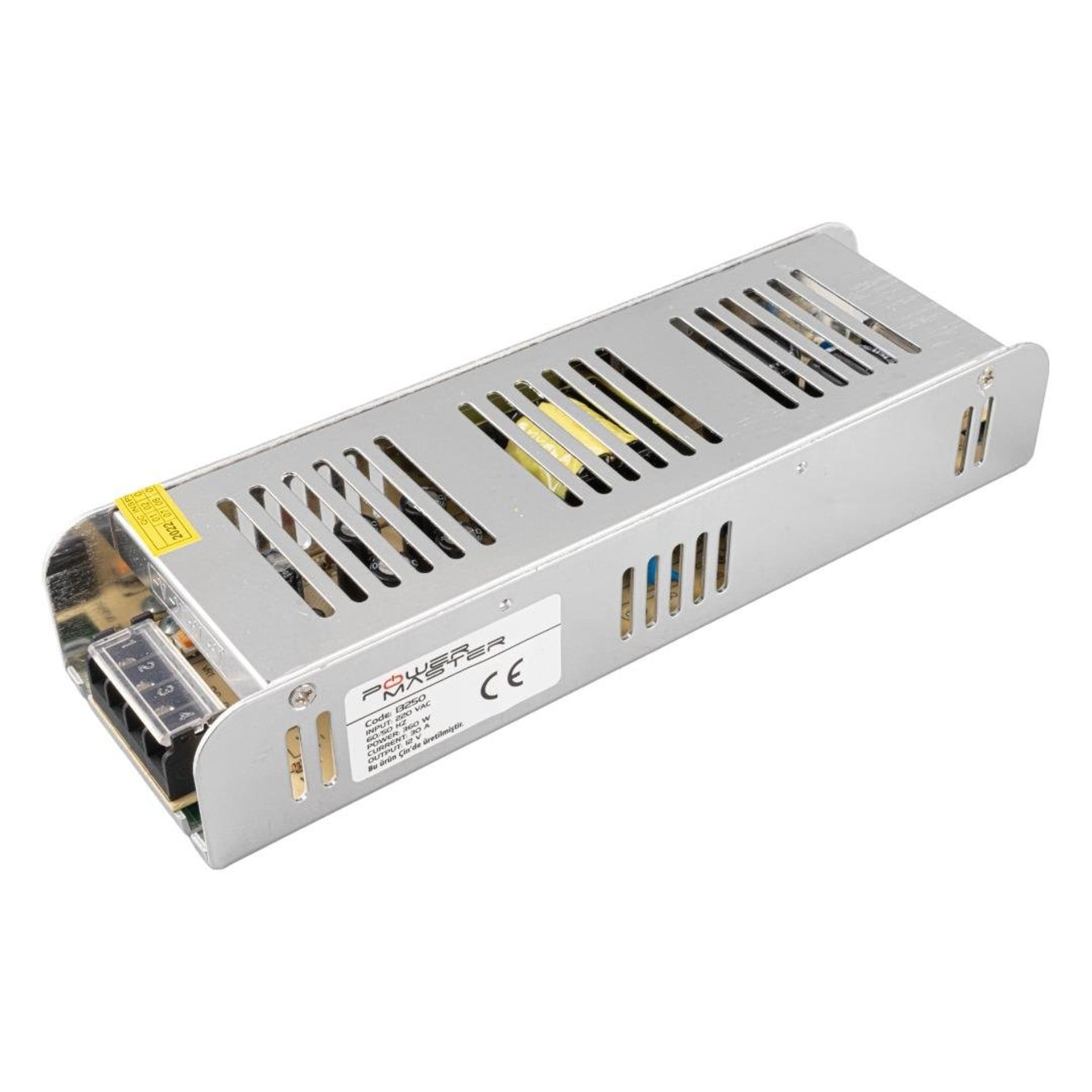 Powermaster Powermaster PM-13250 12 Volt - 30 Amper Slim Metal Kasa Adaptör (225*68*40) - Adaptörler