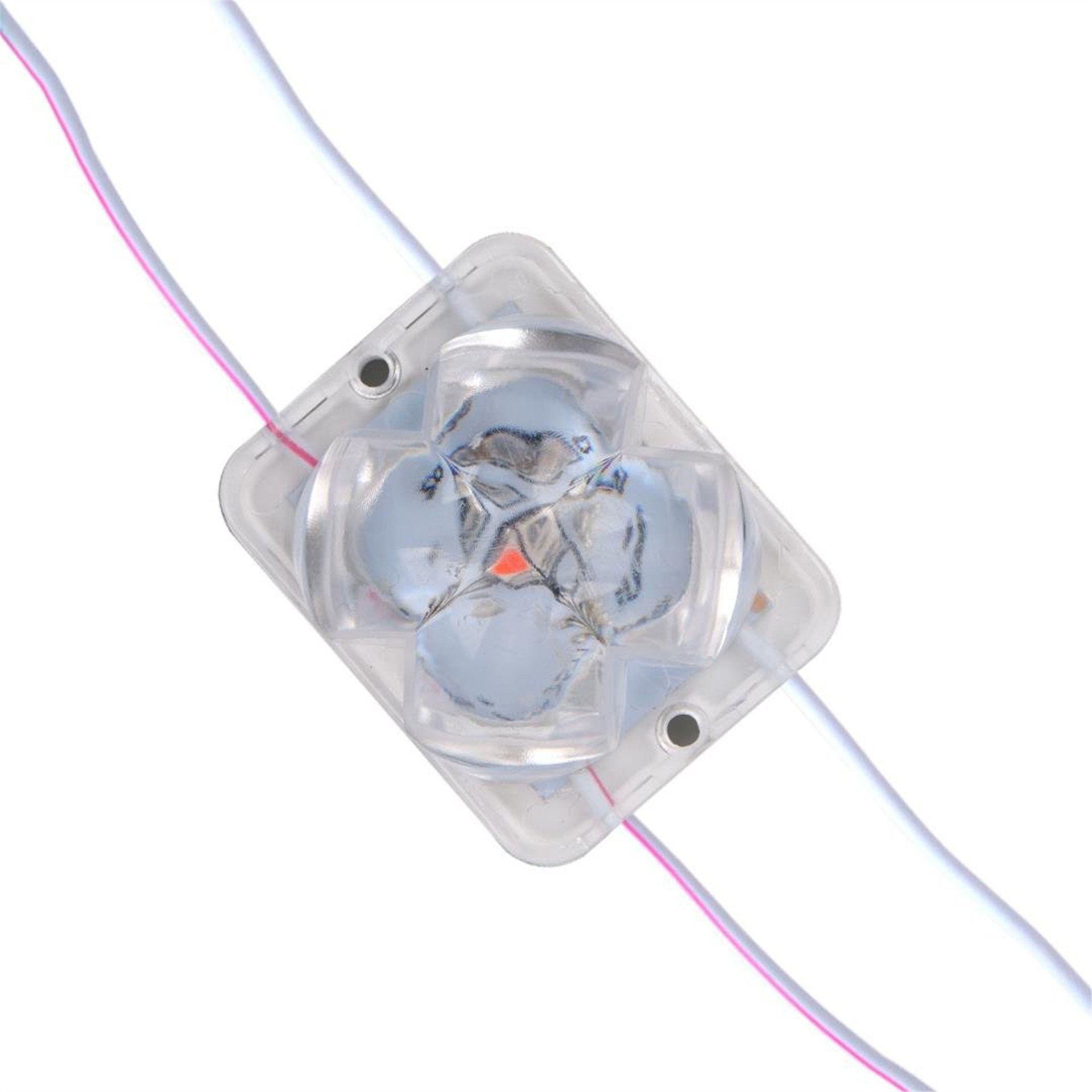 Powermaster Powermaster PM-14717 12 Volt 2 Watt Karışık (R+B) Yanıp Sönen Çakar 4333-3030 Modül Led 43x33x28mm - Modül Led