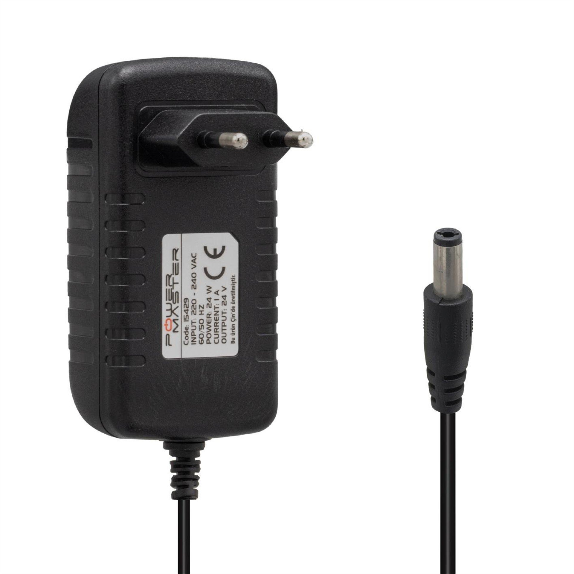 Powermaster Powermaster PM-15429 24 Volt - 1 Amper 5.5*2.5 Mm Uçlu Priz Tipi Plastik Kasa Adaptör - Adaptörler