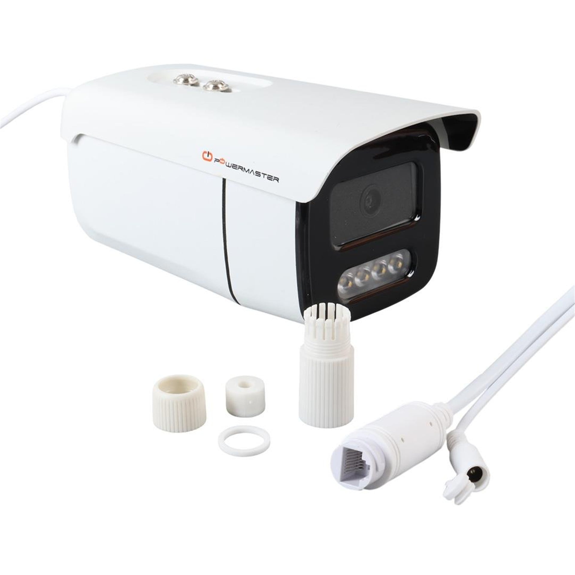Powermaster PowerMaster PM-19419 3-4MP IPC 4 Warm Led Metal Kasa Poeli IP Bullet Kamera - IP Kameralar