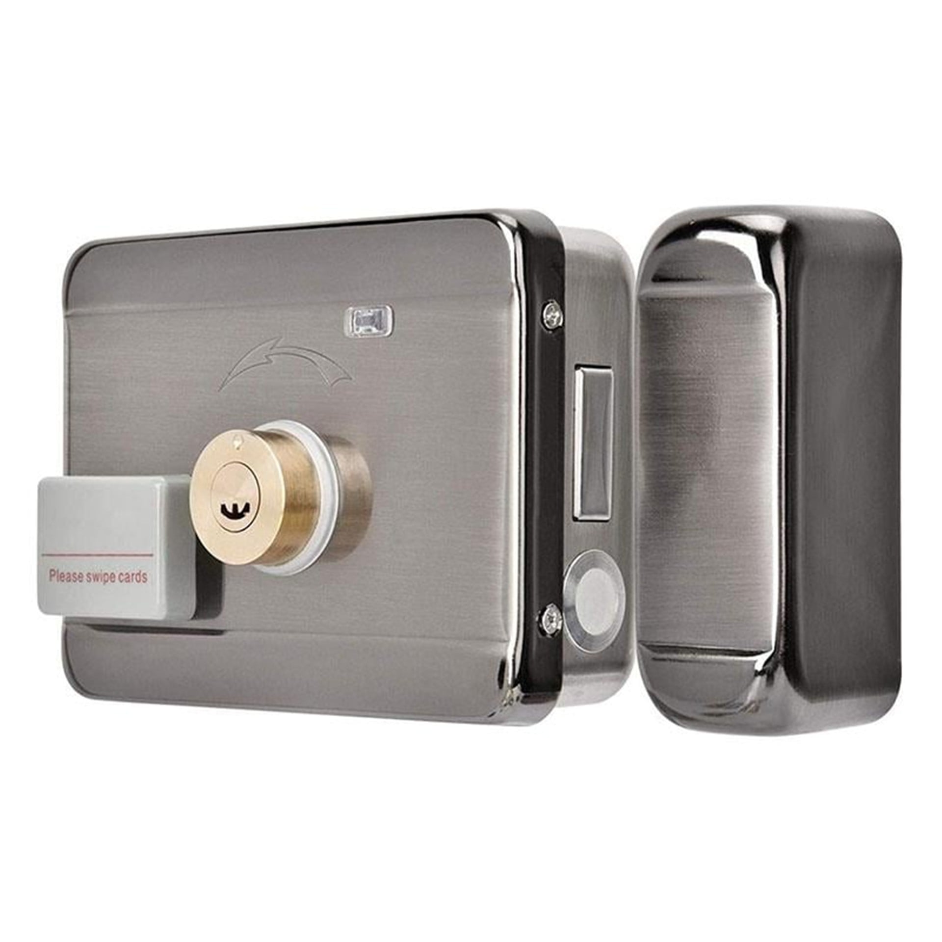 Powermaster Powermaster PM-22584 Akıllı RFID Kartlı Anahtarlı Uzaktan Kumandalı Elektronik Çelik Kapı Kilidi + Karşılığı Seti - Akıllı Kilit Sistemleri