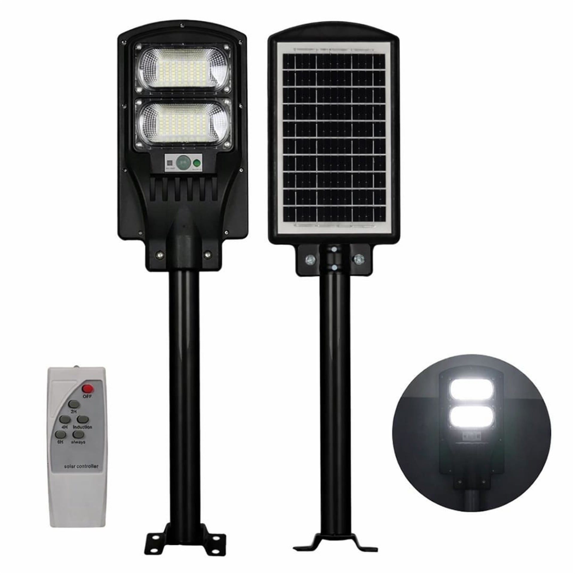 Powermaster Powermaster PM-23011 Solar Ledli Kumandalı 100 Watt Sokak Lambası - Ledli Lambalar