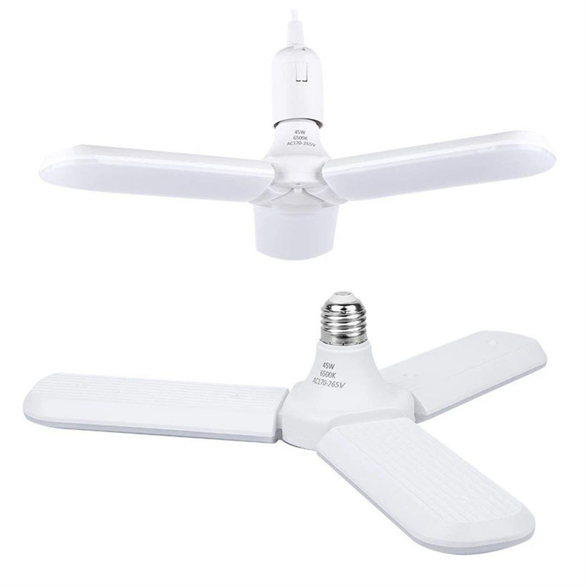 Powermaster Powermaster PM-24464 E27 Duy 60W 3 Kollu Pervane Beyaz LED Ampul - Led Ampul Aydınlatma